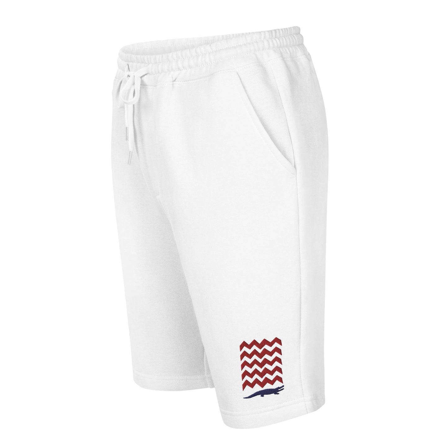 BE PATIENT Fleece Shorts (White and Gray)