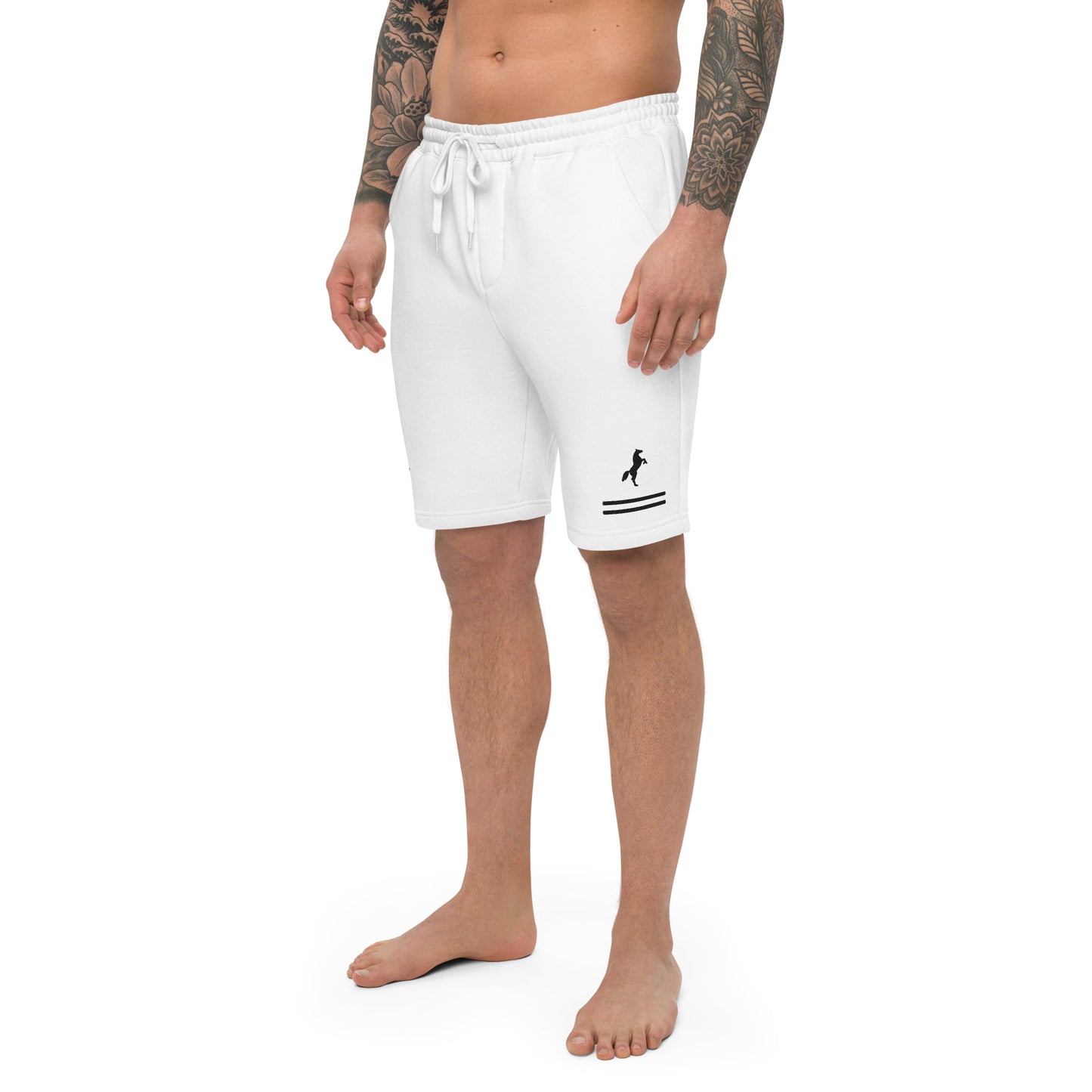 ELEVATE Fleece Shorts (White)