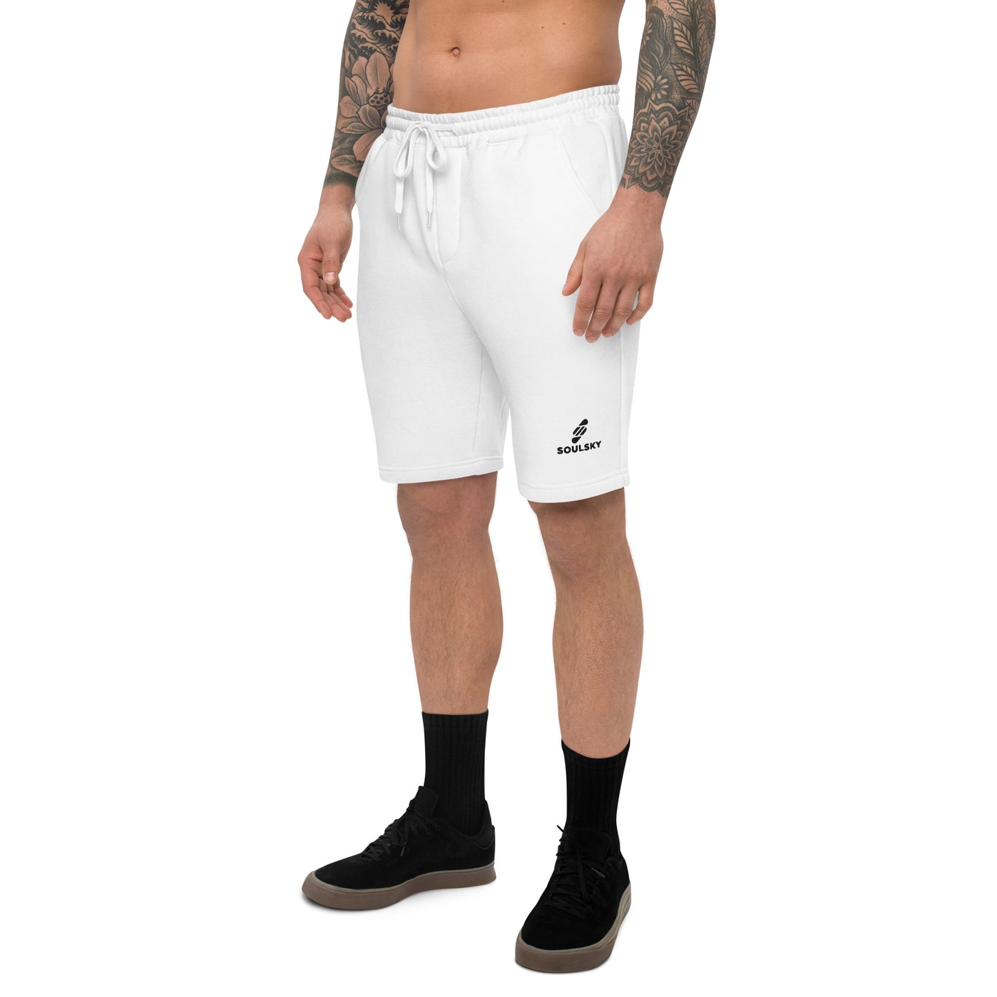 WHITE Men's Fleece Shorts