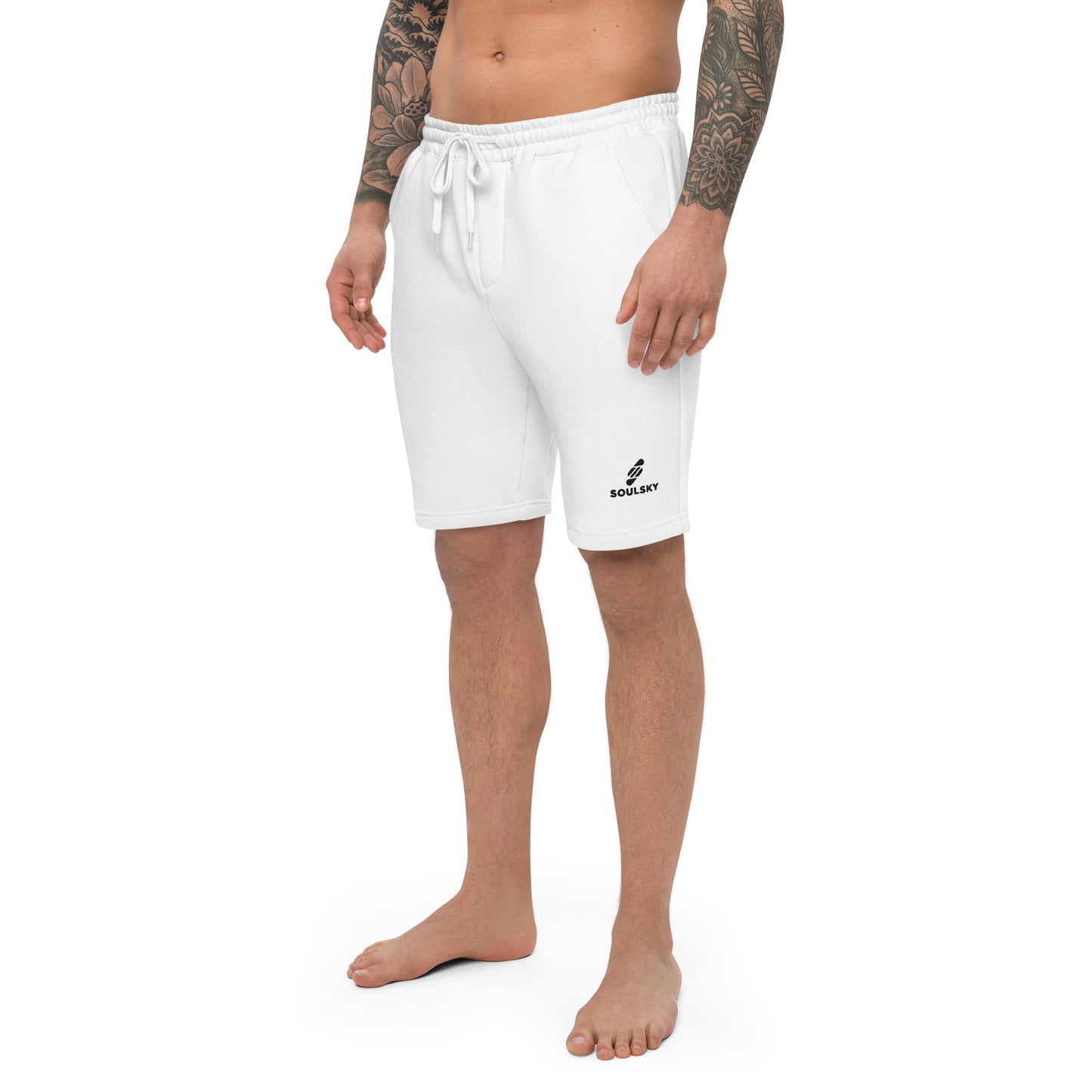 WHITE Men's Fleece Shorts