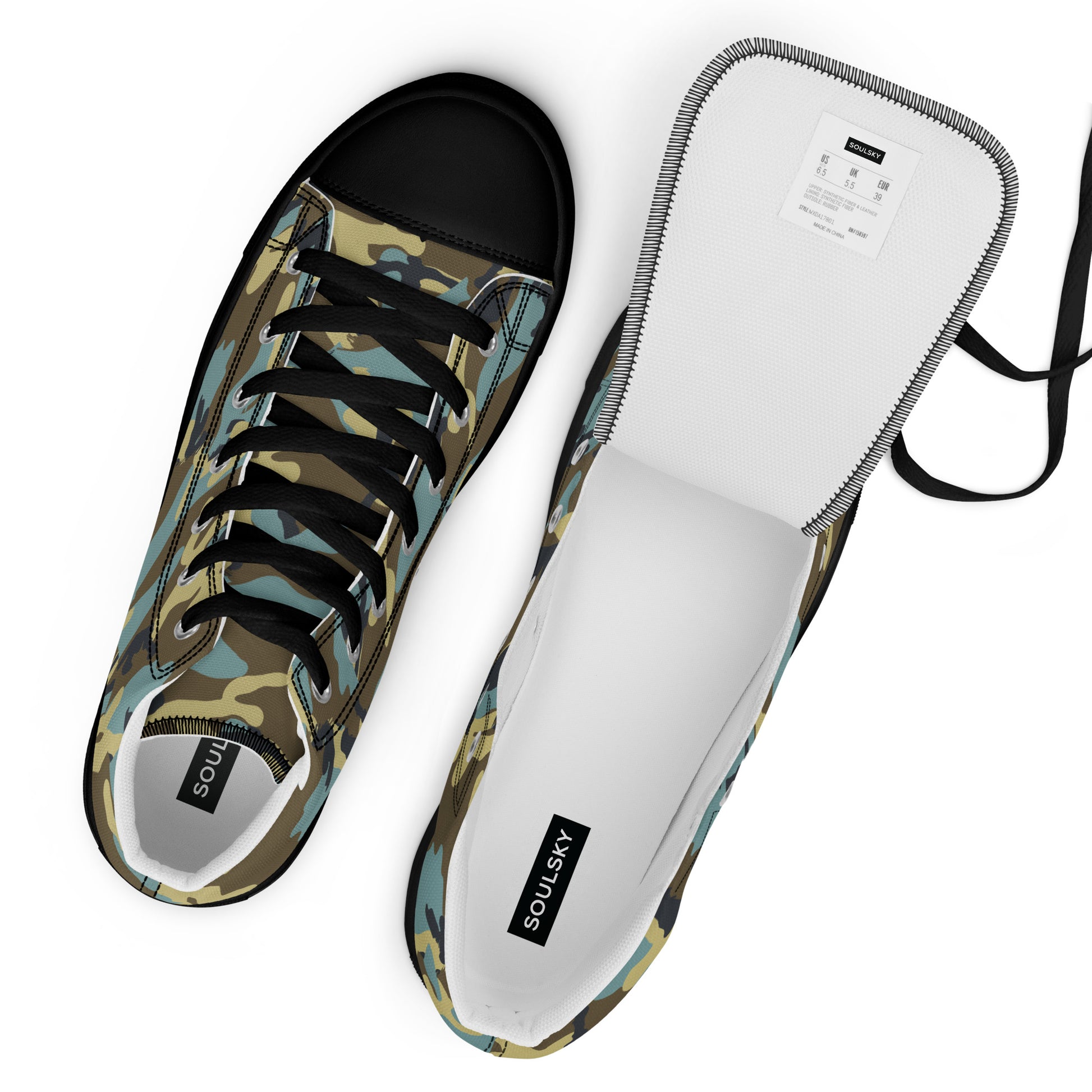 ADAPT Men’s High Top Canvas Shoes - SOULSKY