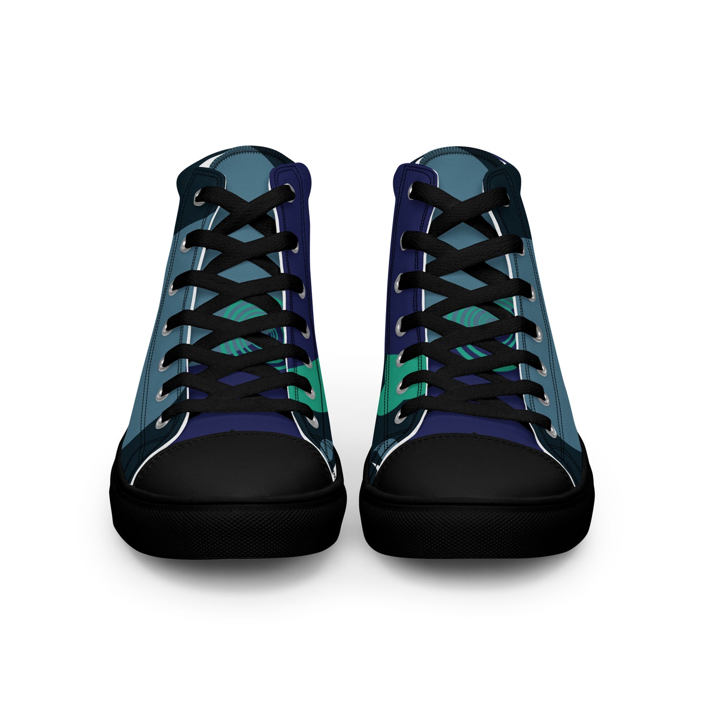 ARTIST Men’s High Top Canvas Shoes (Blue Tones)