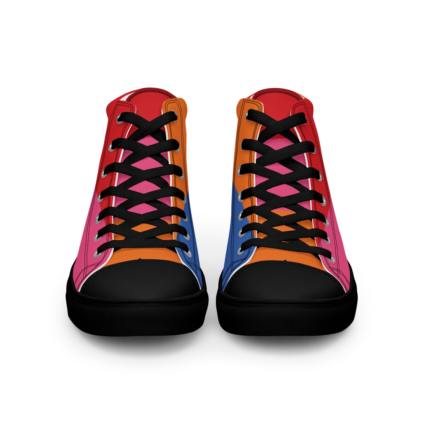COLORFUL Men’s High Top Canvas Shoes (80's Flow)