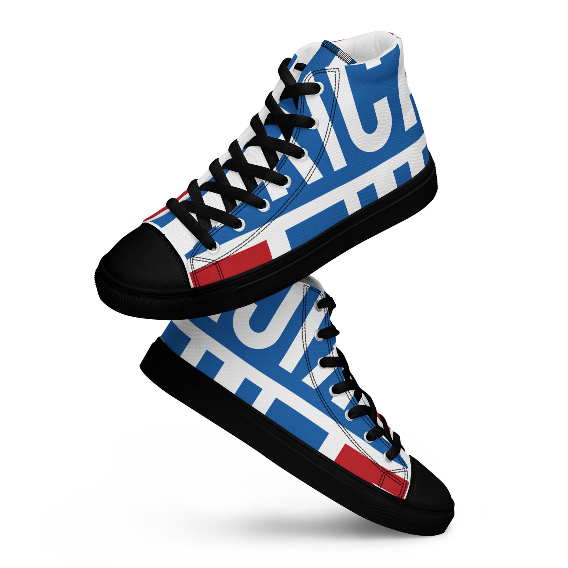 AFRICA ON THE RISE Men’s High Top Canvas Shoes - SOULSKY