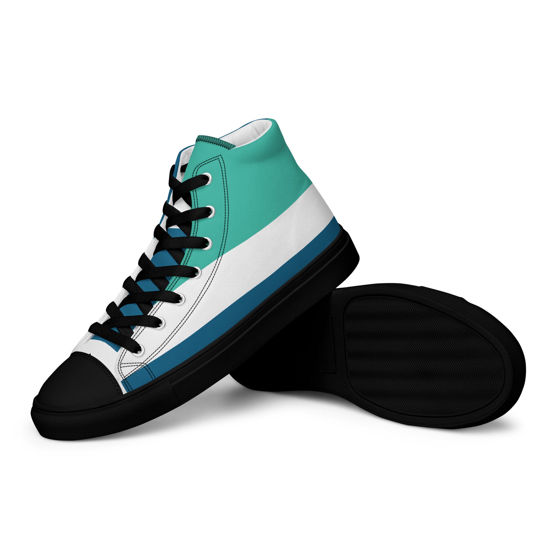 OCEAN DEPTHS Men’s High Top Canvas Shoes - SOULSKY