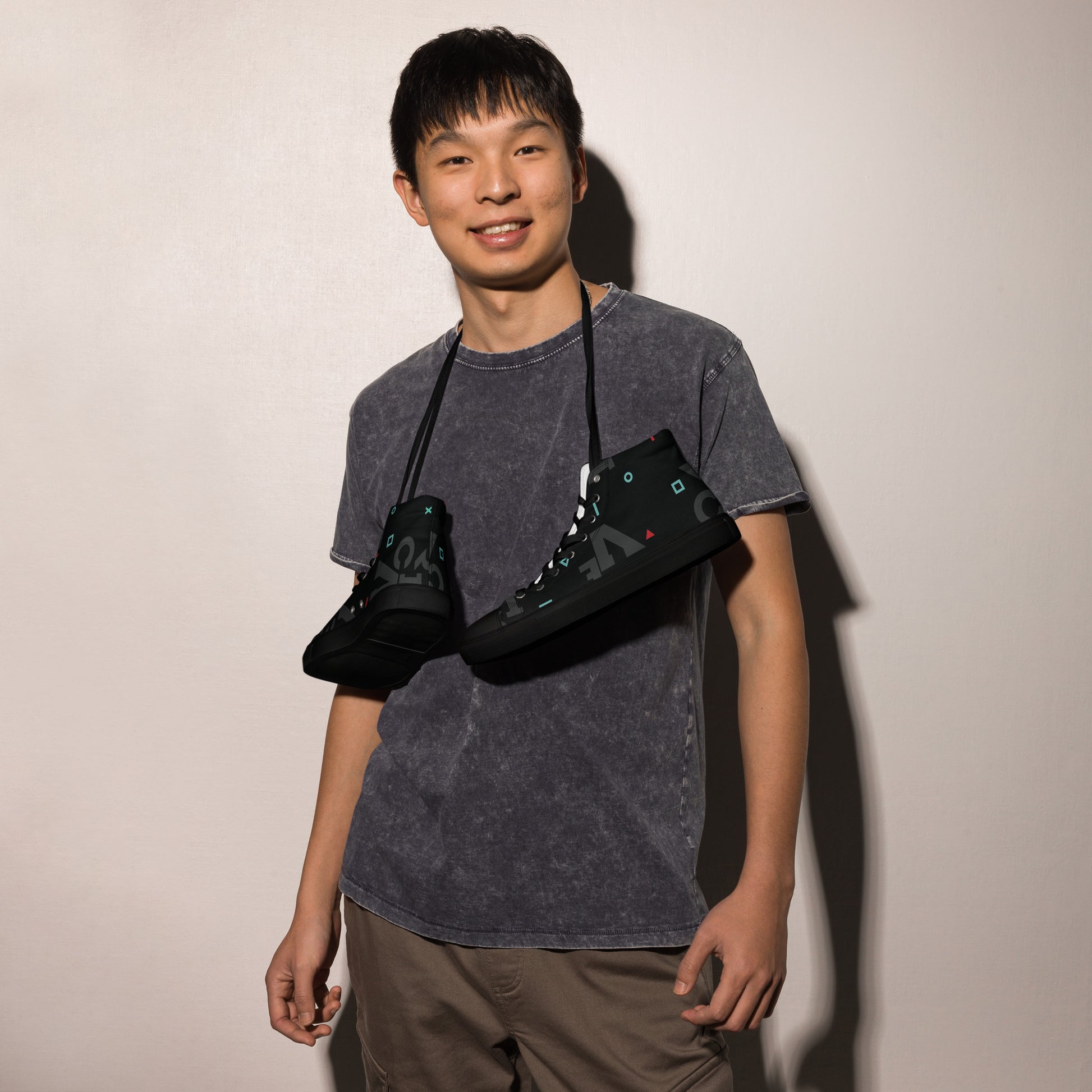 AFRICA IS THE FUTURE Men’s High Top Canvas Shoes - SOULSKY