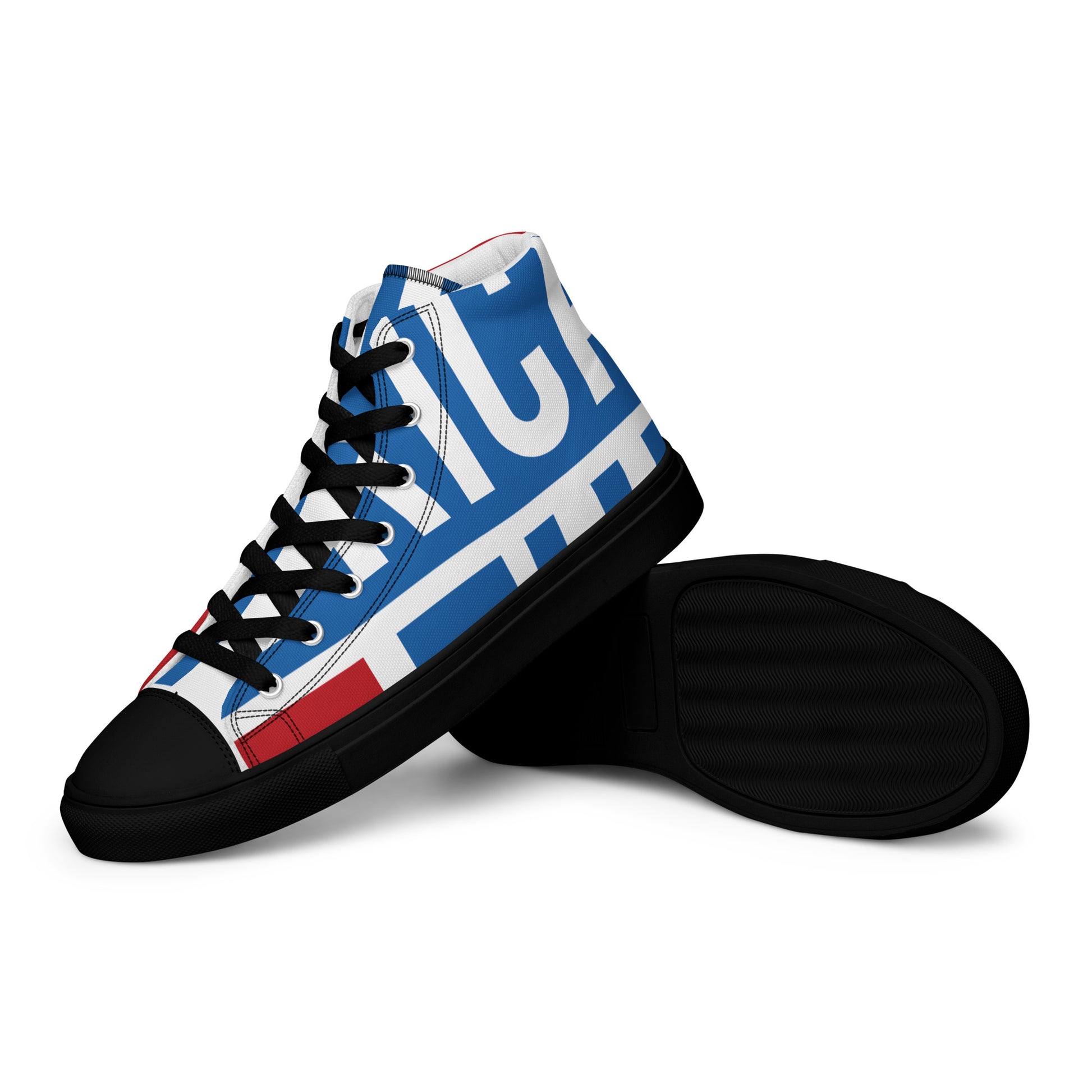 AFRICA ON THE RISE Men’s High Top Canvas Shoes - SOULSKY