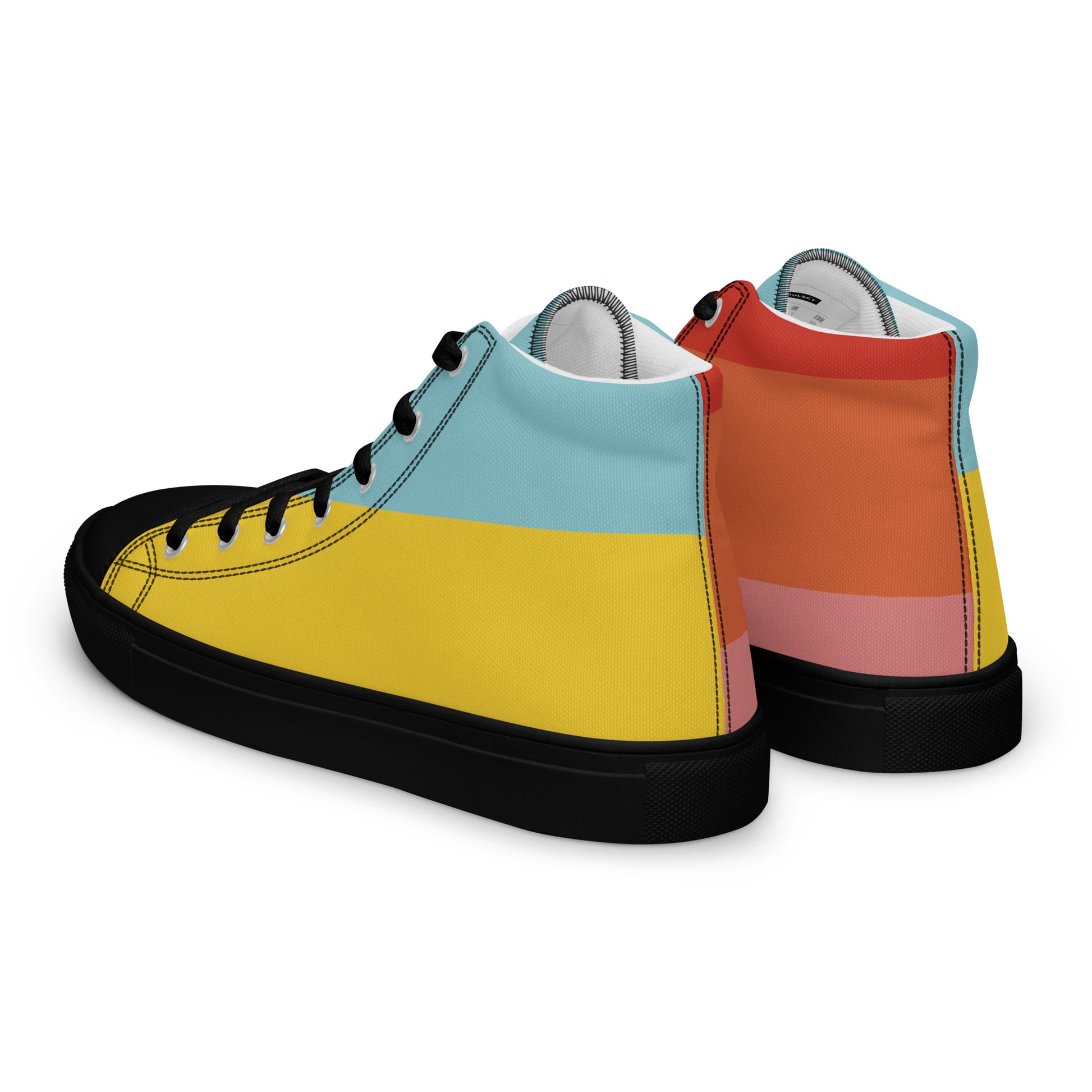 COLORFUL Men’s High Top Canvas Shoes - SOULSKY