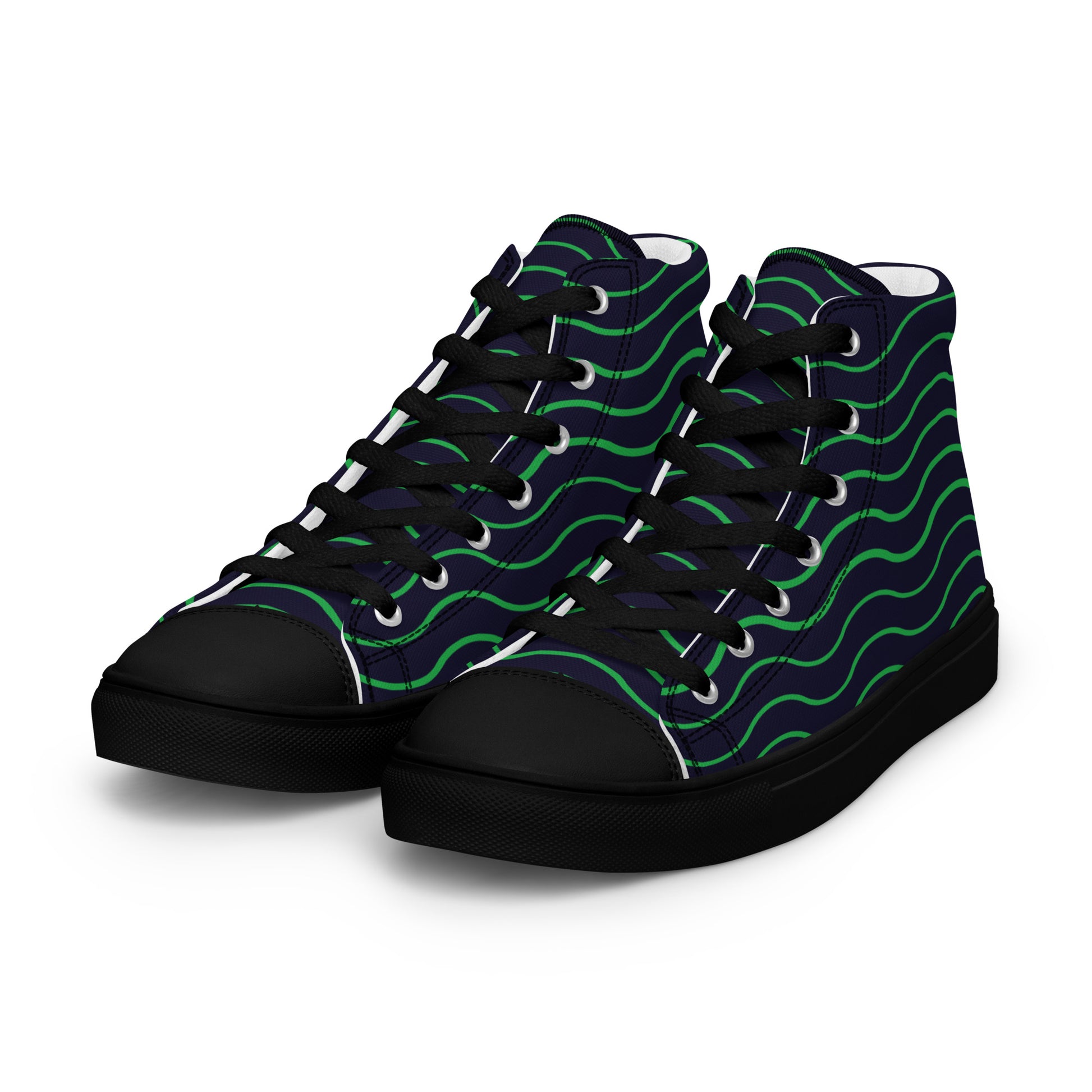 BE LIKE WATER Men’s High Top Canvas Shoes - SOULSKY