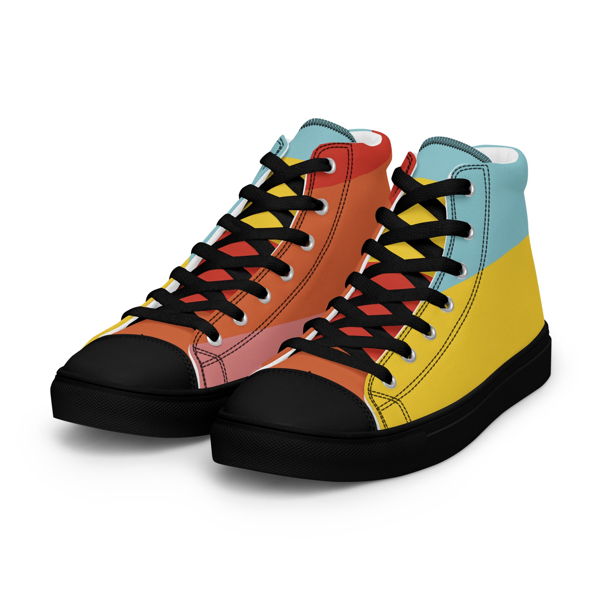COLORFUL Men’s High Top Canvas Shoes - SOULSKY