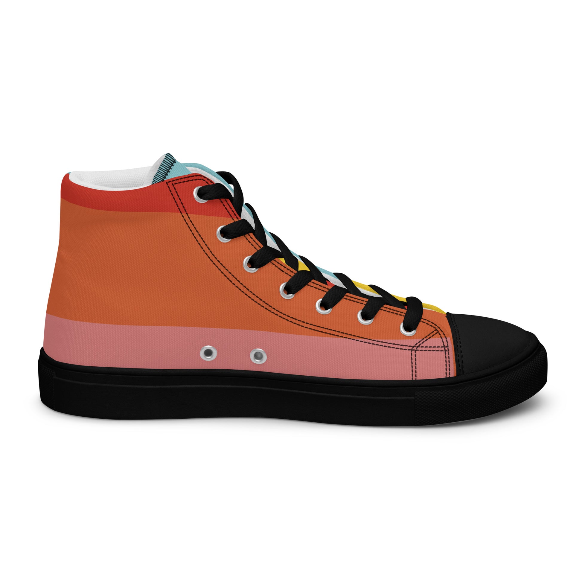 COLORFUL Men’s High Top Canvas Shoes - SOULSKY