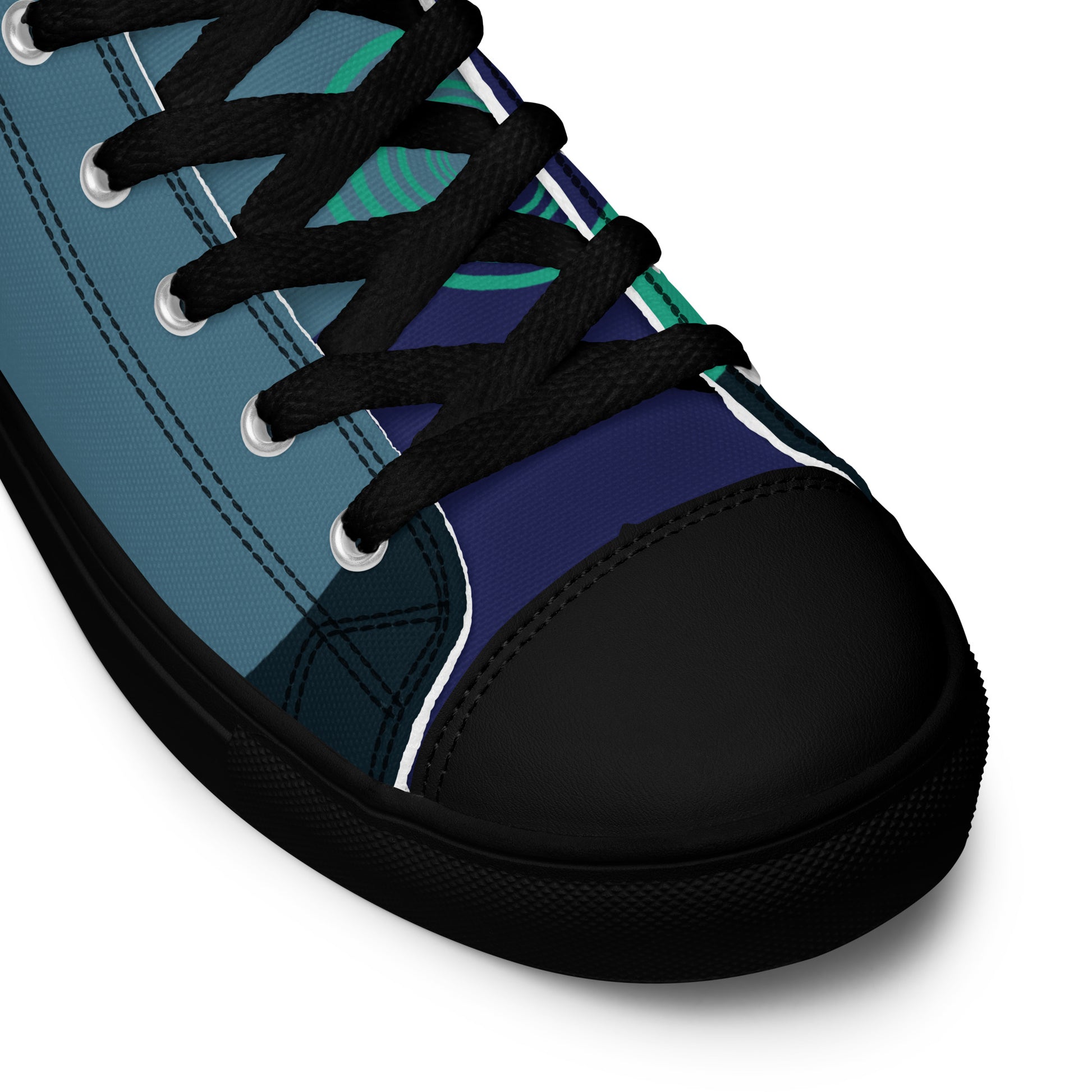 ARTIST Men’s High Top Canvas Shoes (Blue Tones) - SOULSKY