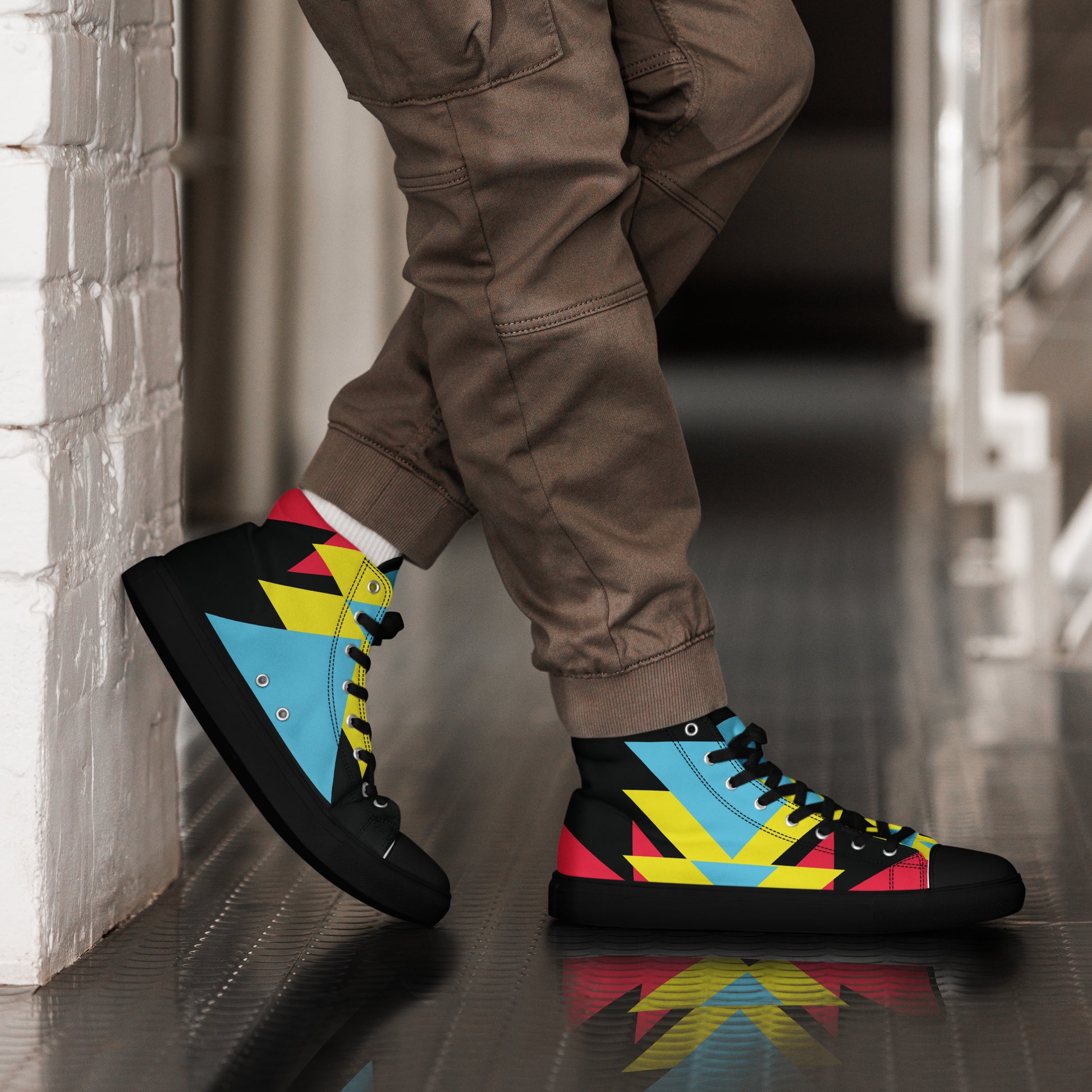 BE BRAVE Men’s High Top Canvas Shoes - SOULSKY