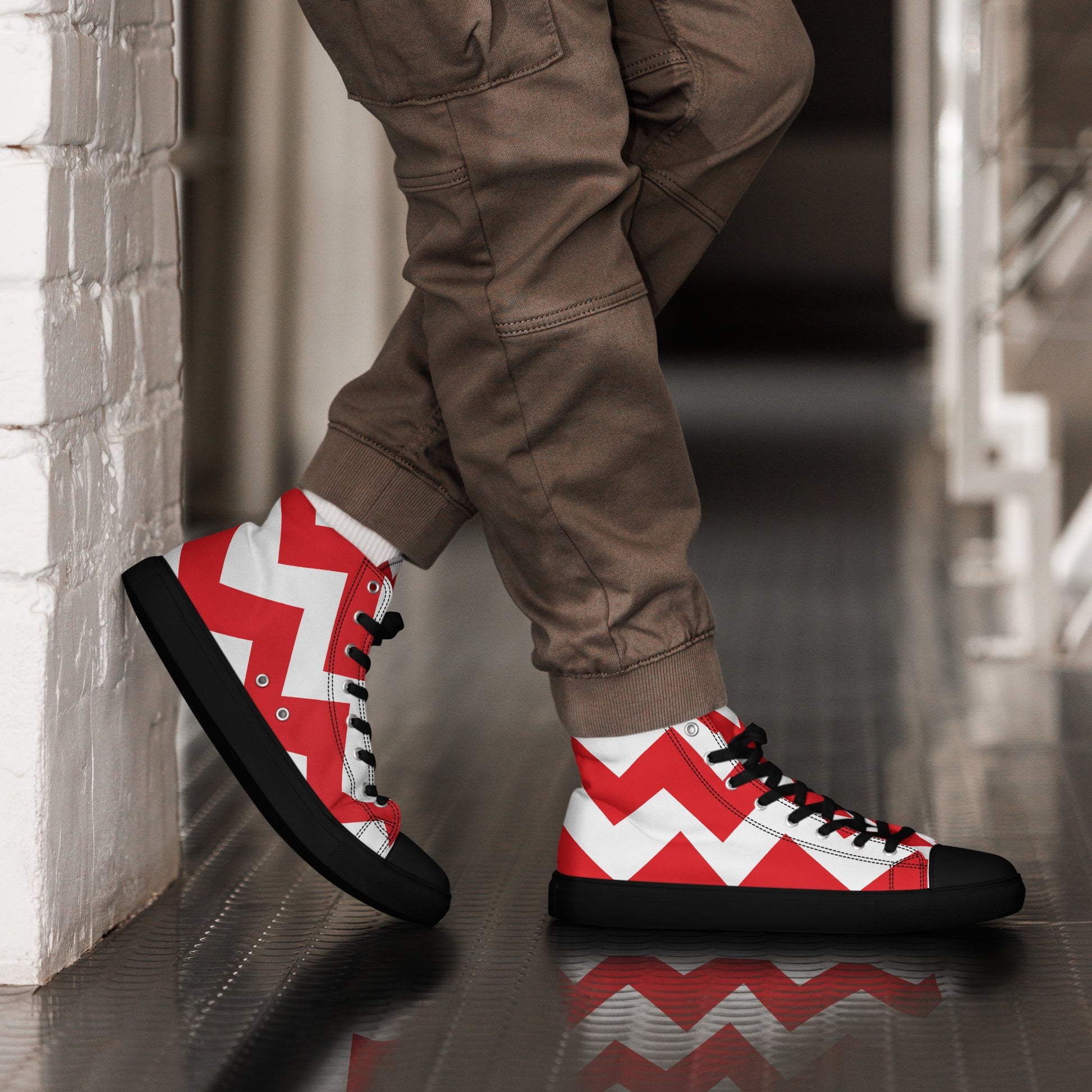 BE PATIENT Men’s High Top Canvas Shoes - SOULSKY