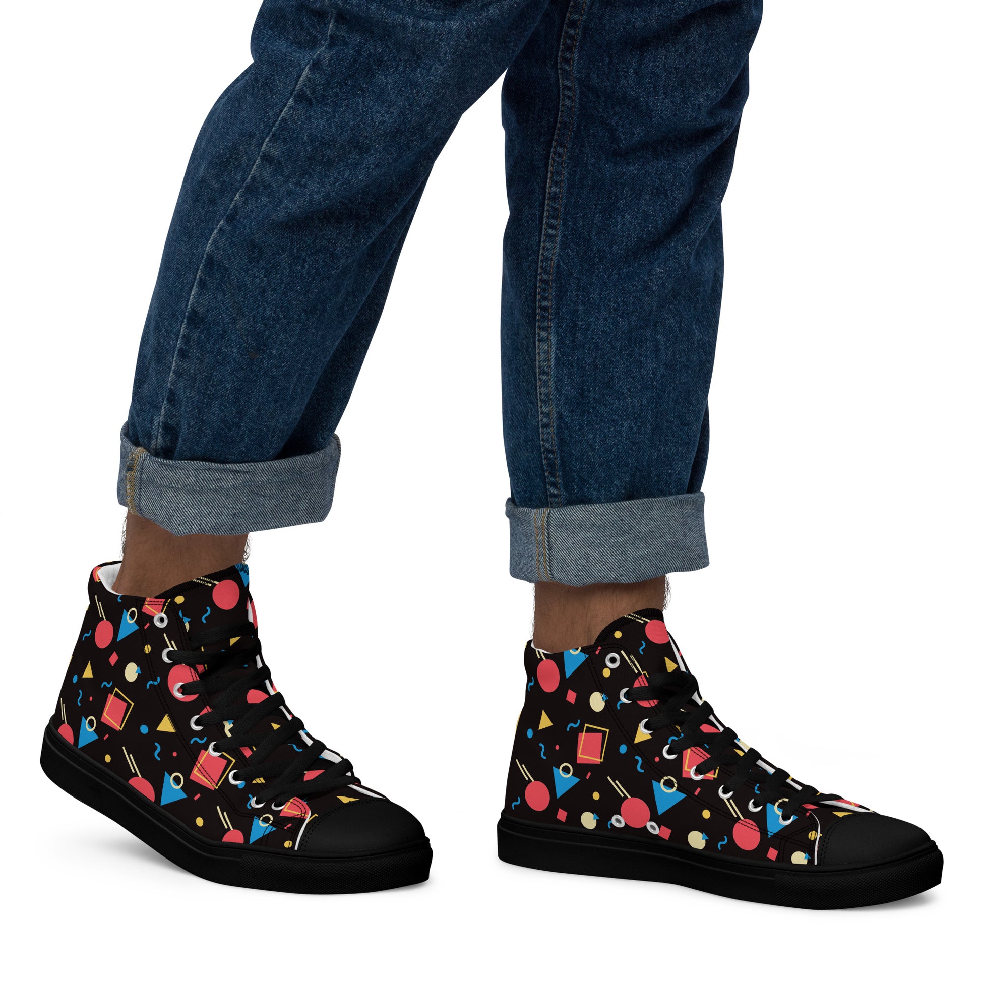 WATERMELON SUMMER Men’s High Top Canvas Shoes - SOULSKY