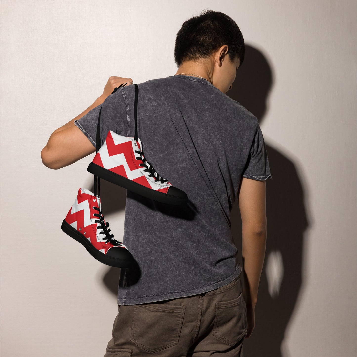 BE PATIENT Men’s High Top Canvas Shoes