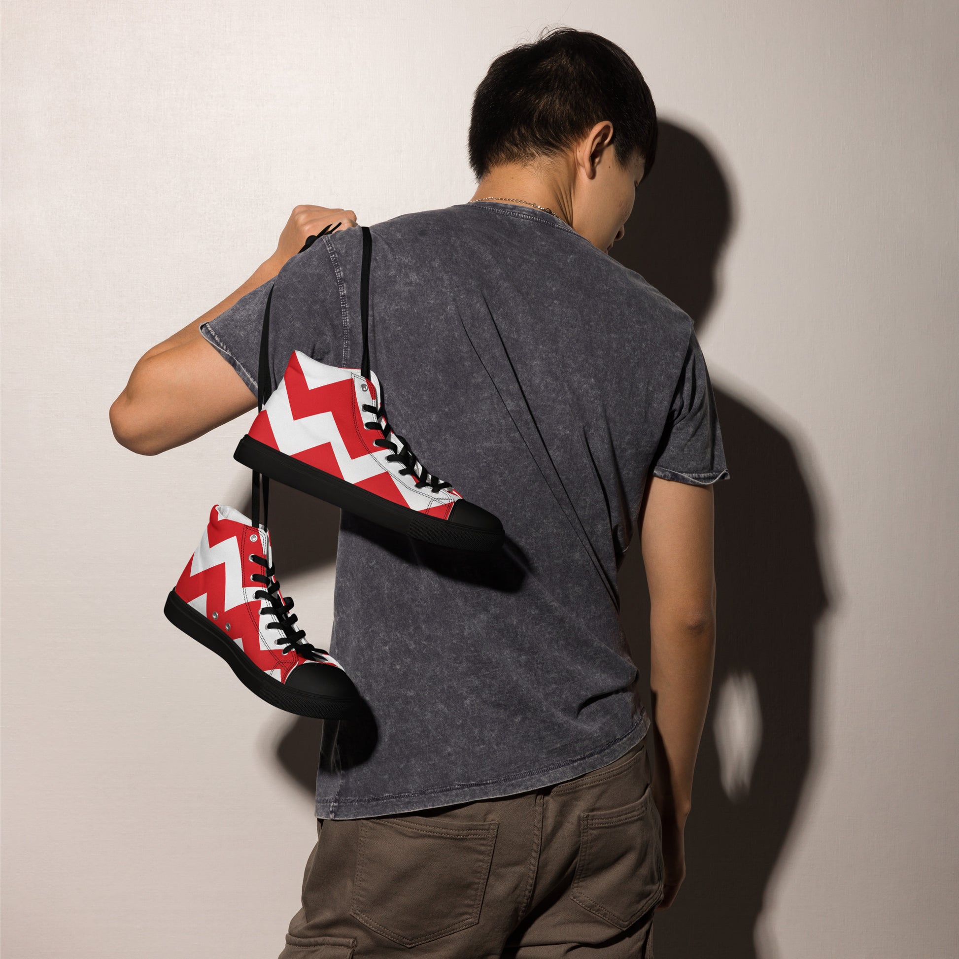BE PATIENT Men’s High Top Canvas Shoes - SOULSKY