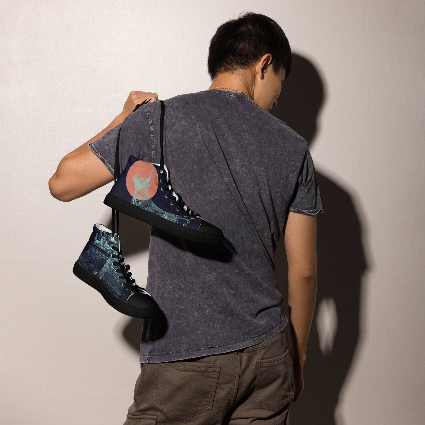 CARPE DIEM Men’s High Top Canvas Shoes