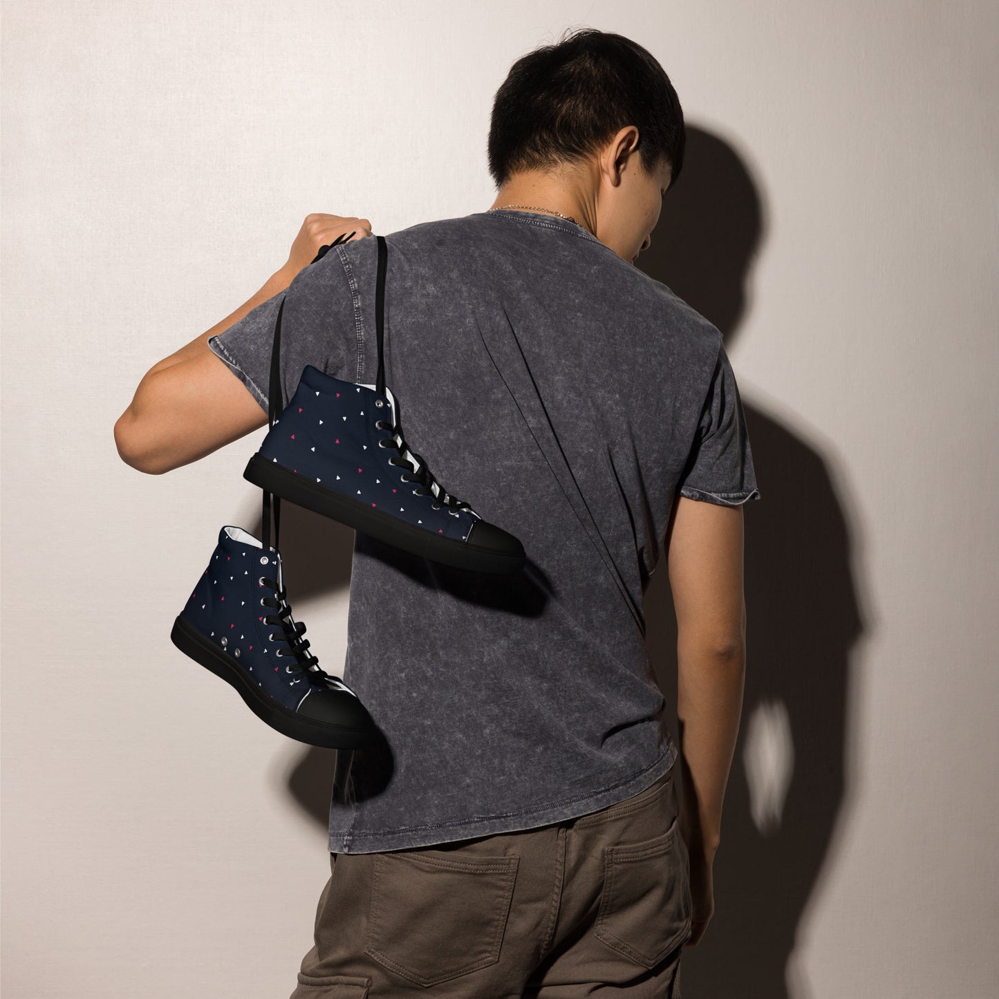 CELEBRATE GOOD TIMES Men’s High Top Canvas Shoes