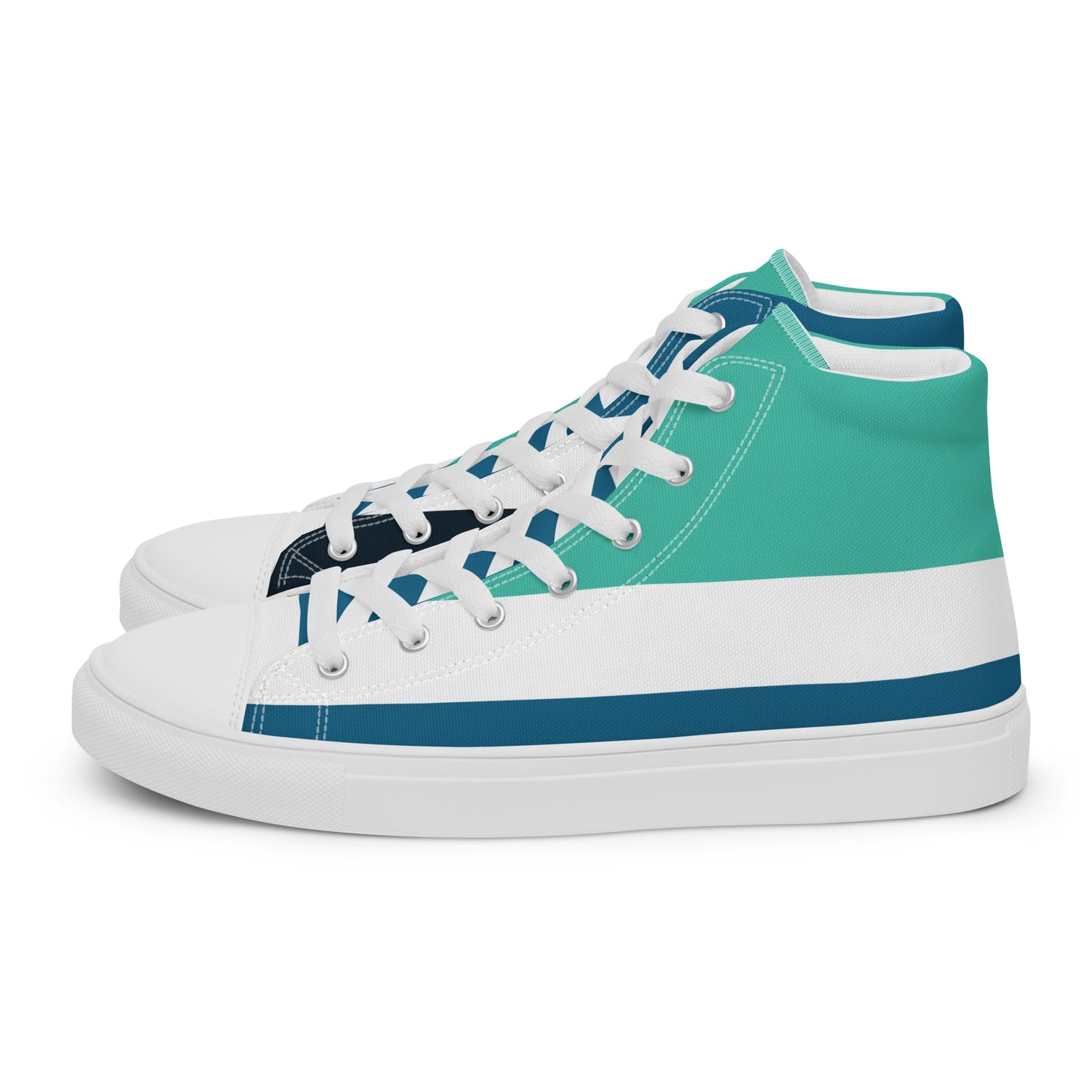OCEAN DEPTHS Men’s High Top Canvas Shoes