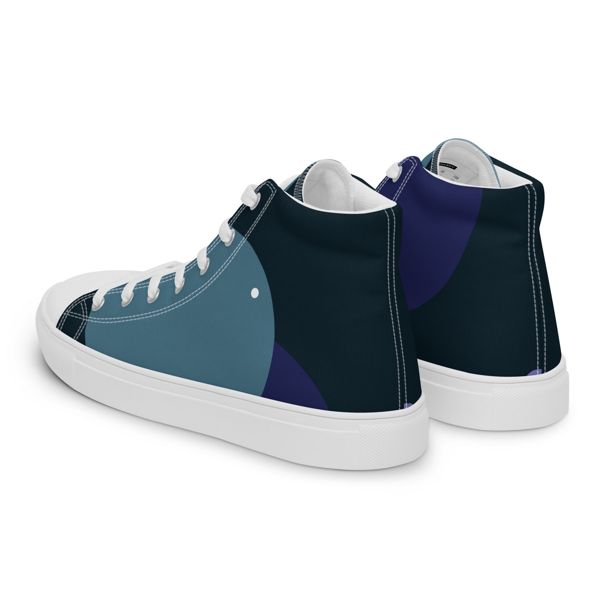 ARTIST Men’s High Top Canvas Shoes (Blue Tones) - SOULSKY