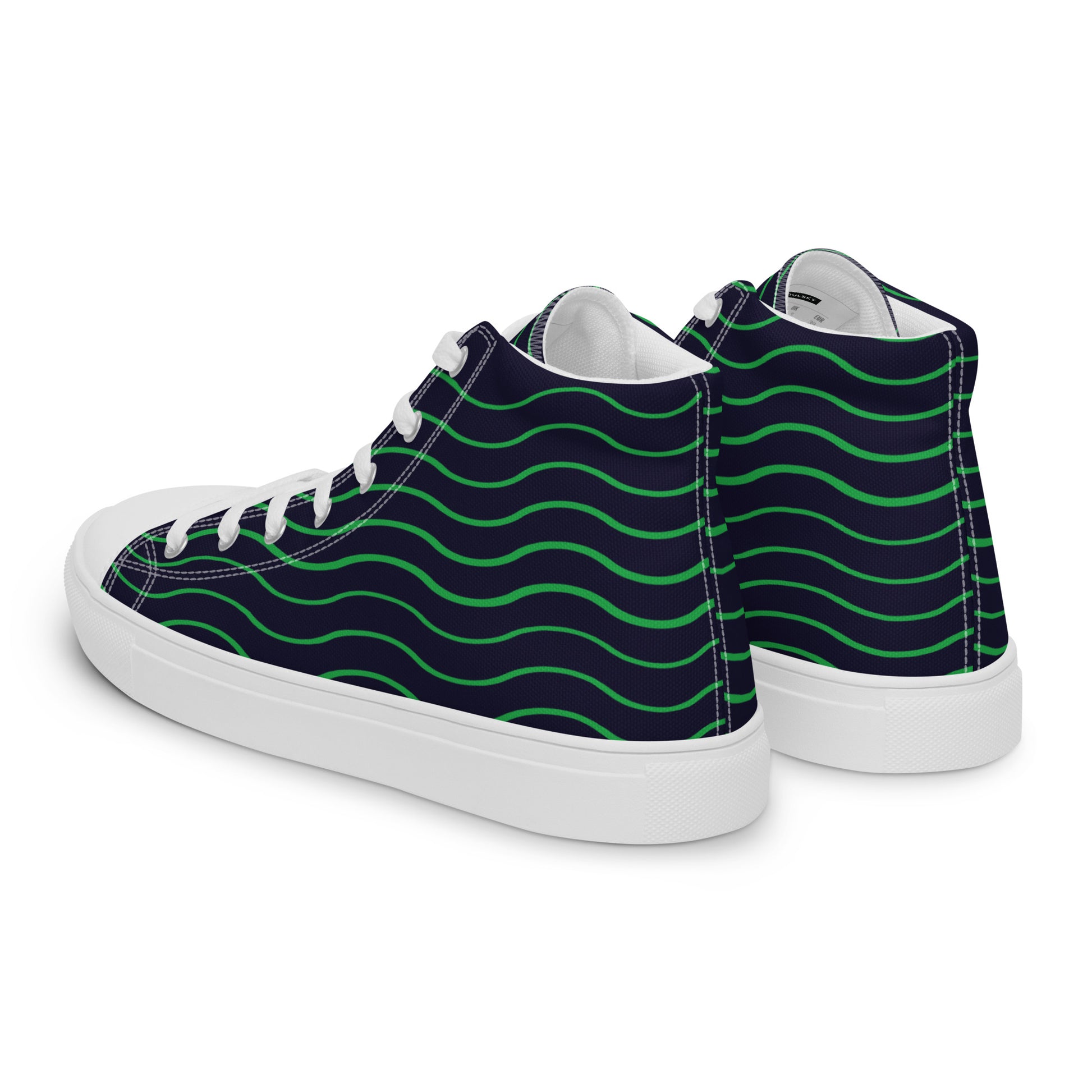 BE LIKE WATER Men’s High Top Canvas Shoes - SOULSKY