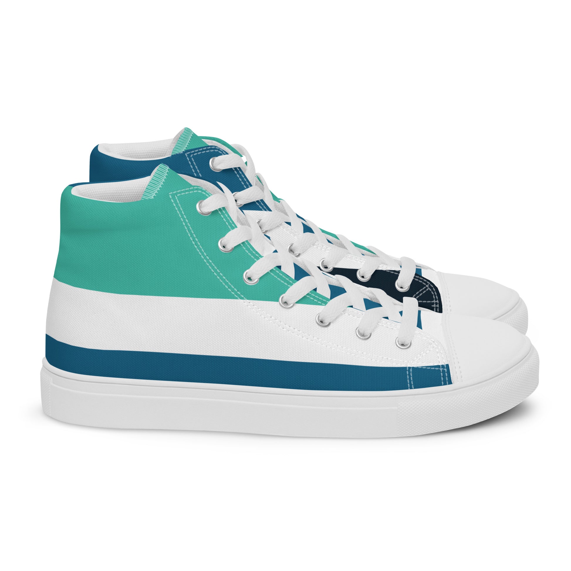 OCEAN DEPTHS Men’s High Top Canvas Shoes - SOULSKY