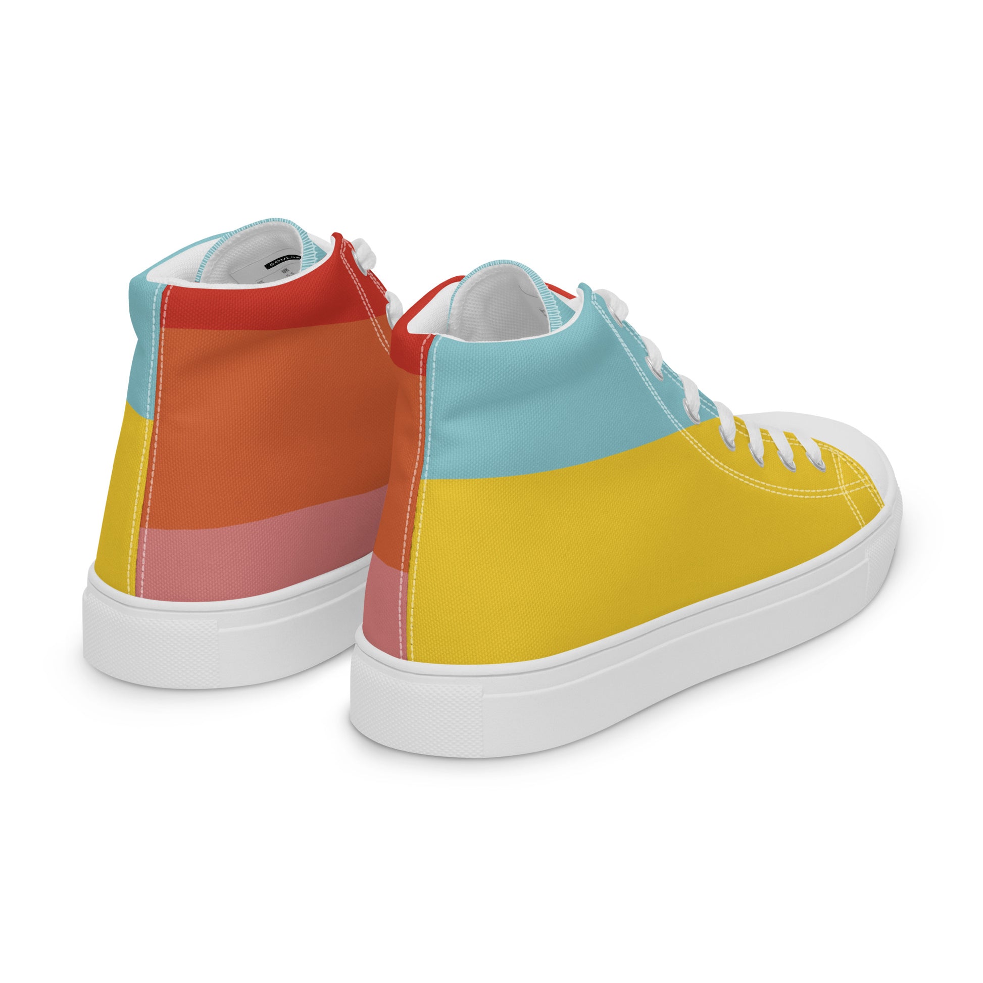 COLORFUL Men’s High Top Canvas Shoes - SOULSKY