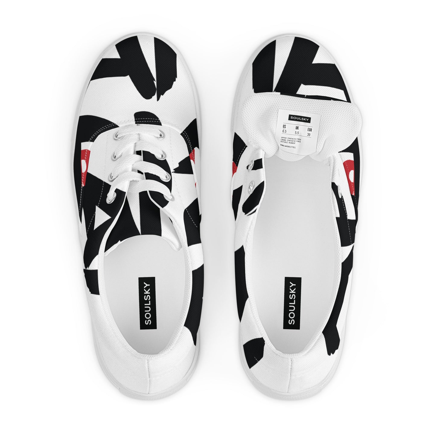 AFRICAN SAMURAI Men’s Lace-Up Canvas Shoes