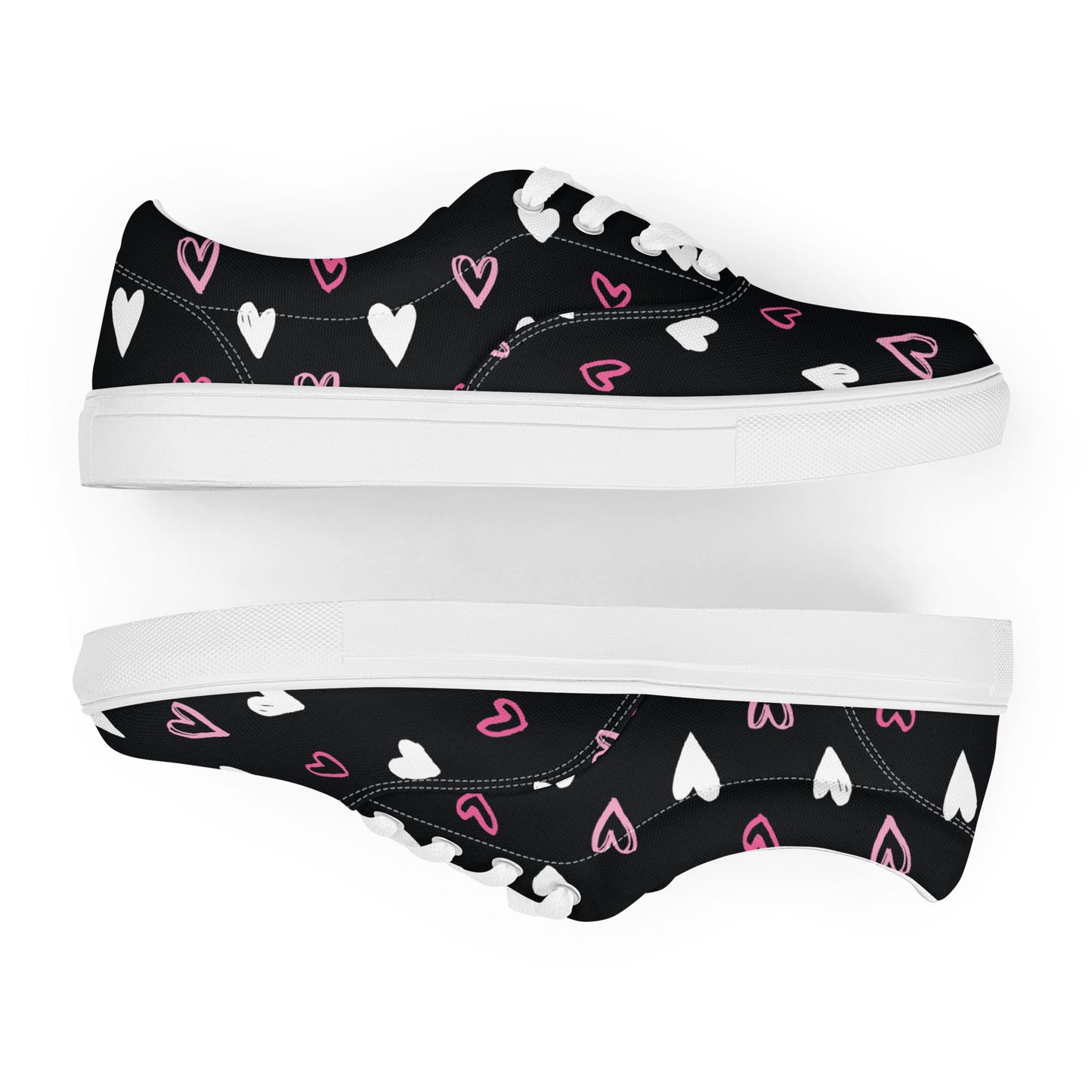 BE MY VALENTINE Men’s Lace-Up Canvas Shoes