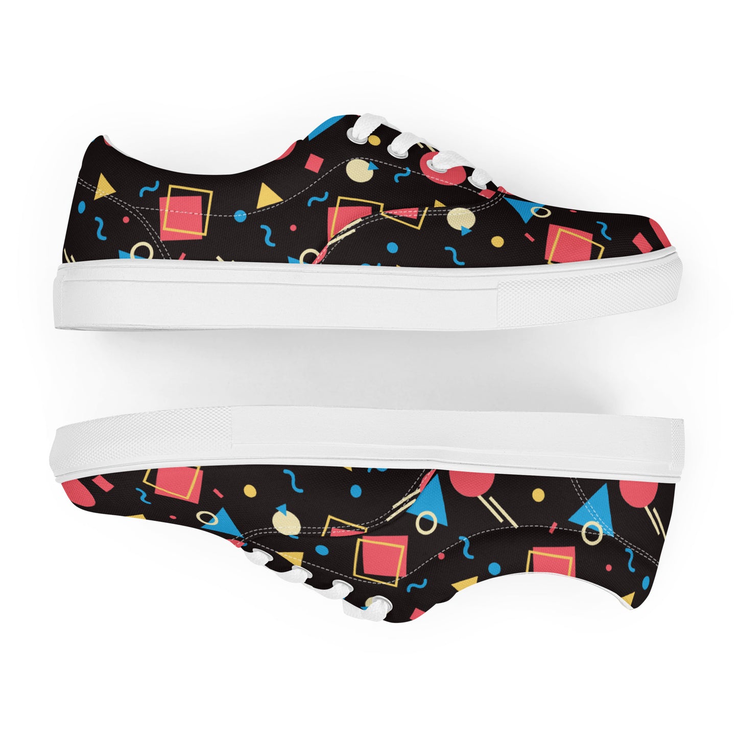 WATERMELON SUMMER Men’s Lace-Up Canvas Shoes