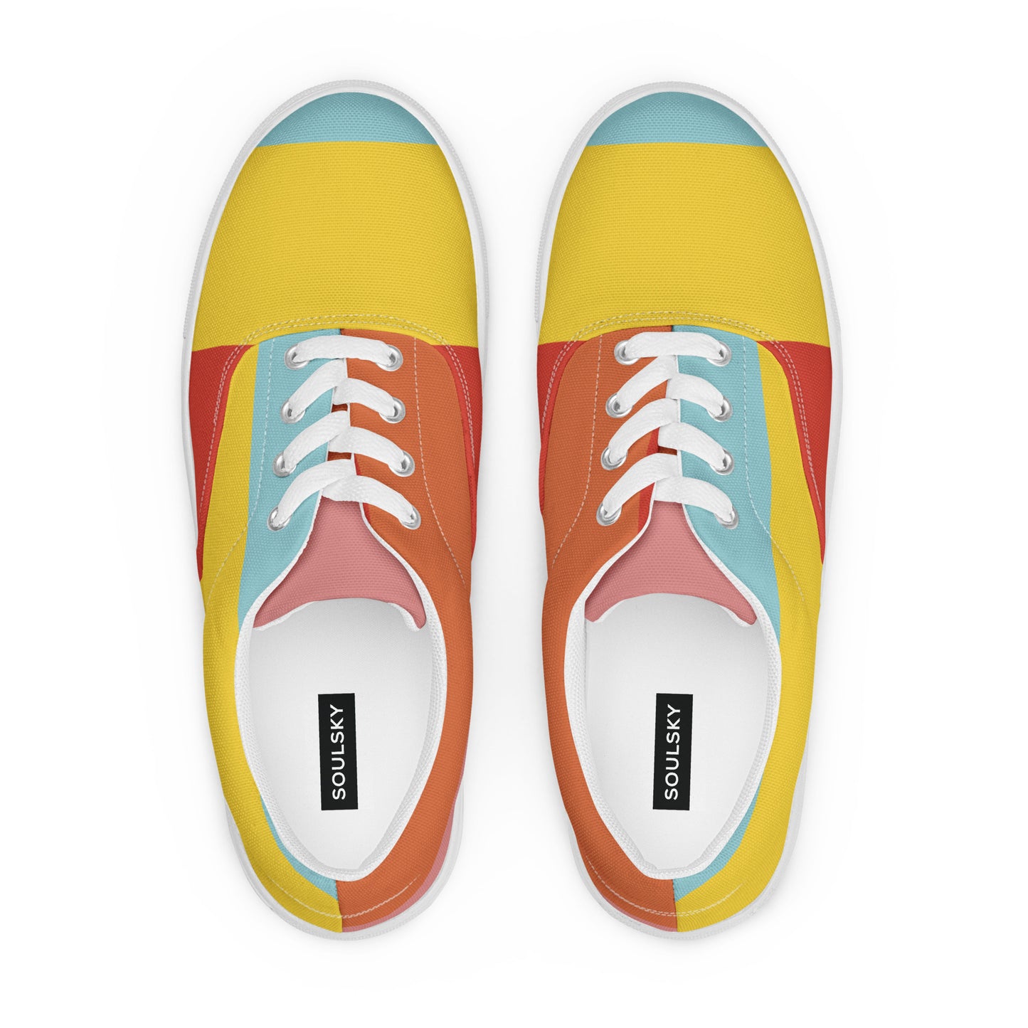 COLORFUL Men’s Lace-Up Canvas Shoes
