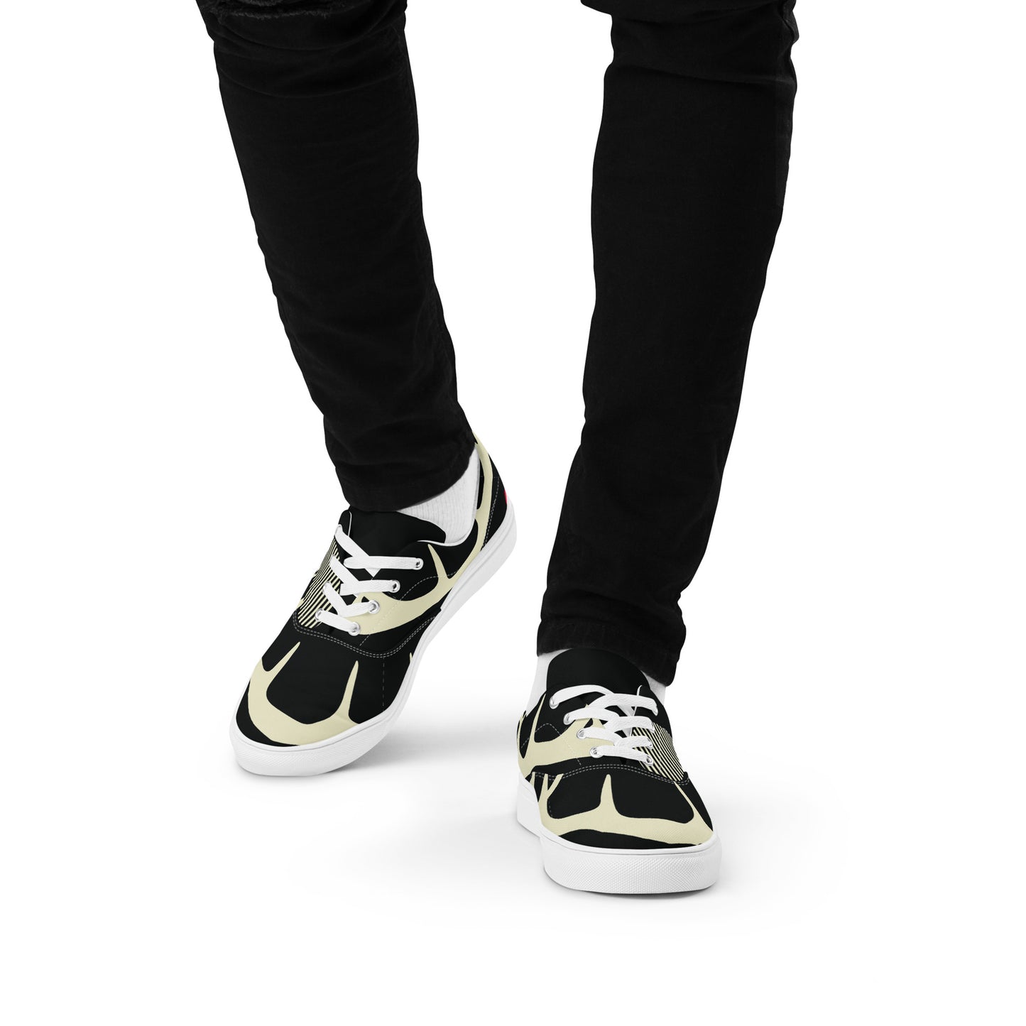YOU ARE NOT ALONE Men’s Lace-Up Canvas Shoes