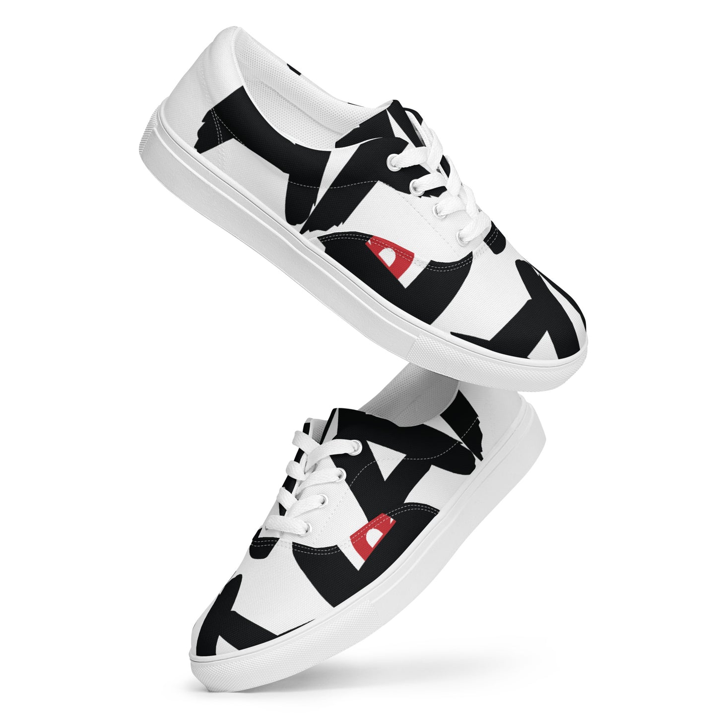 AFRICAN SAMURAI Men’s Lace-Up Canvas Shoes