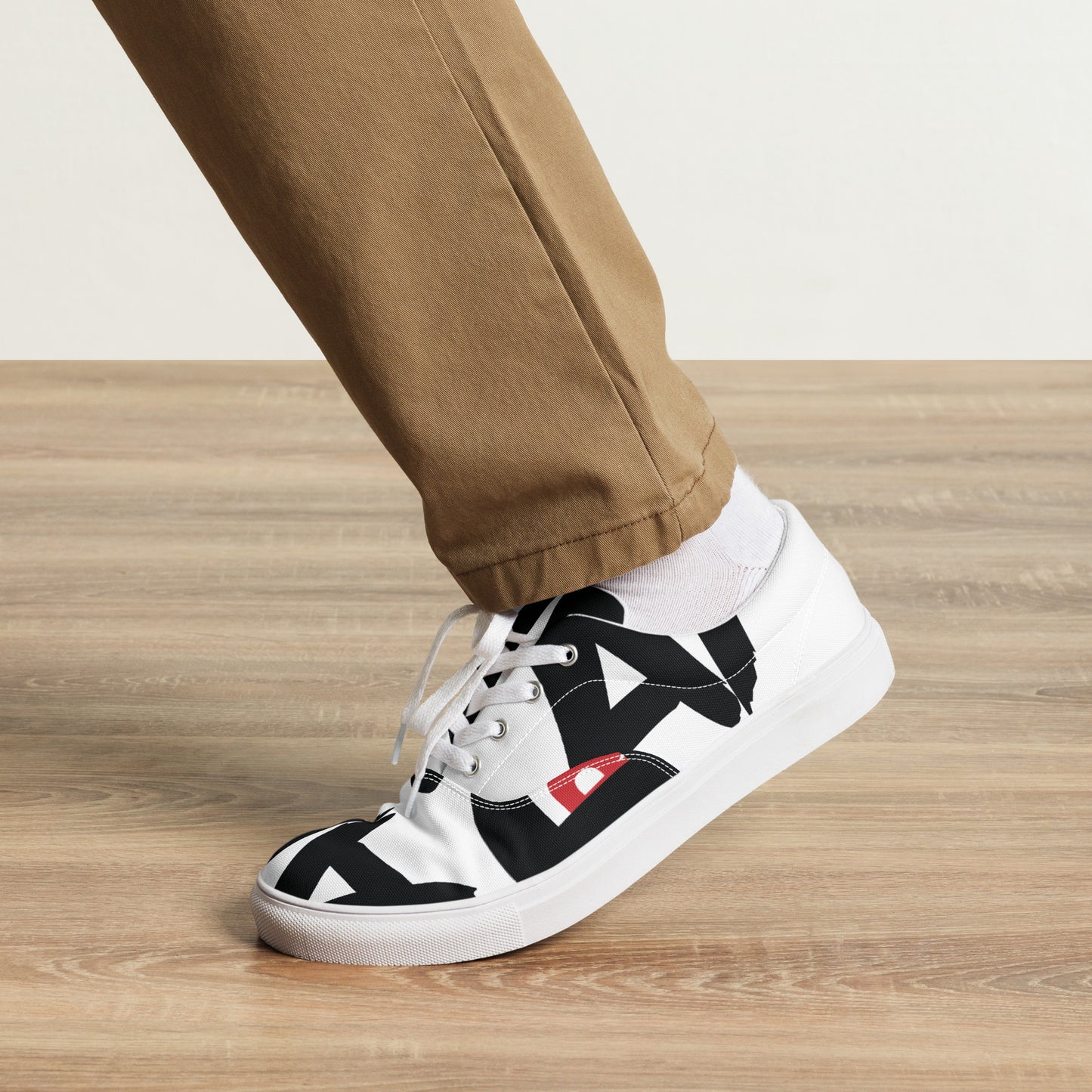 AFRICAN SAMURAI Men’s Lace-Up Canvas Shoes