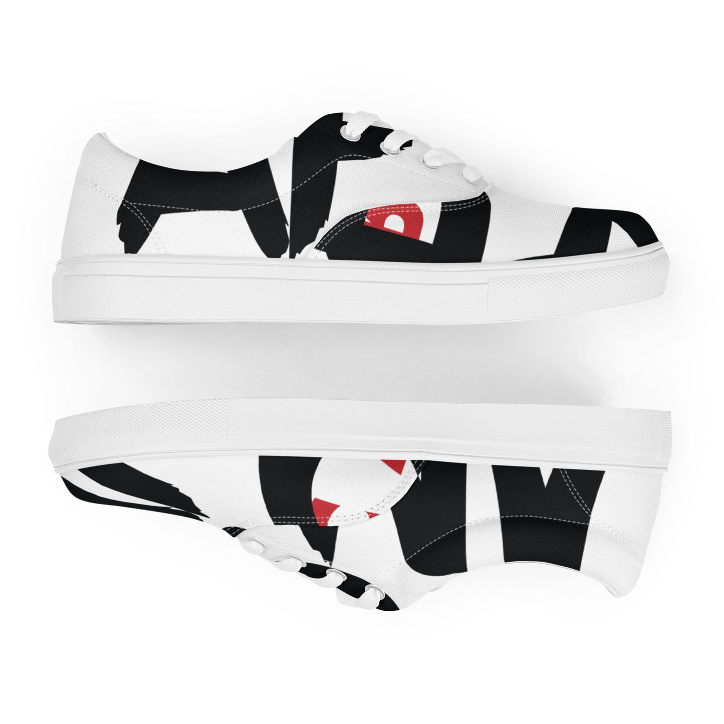 AFRICAN SAMURAI Men’s Lace-Up Canvas Shoes