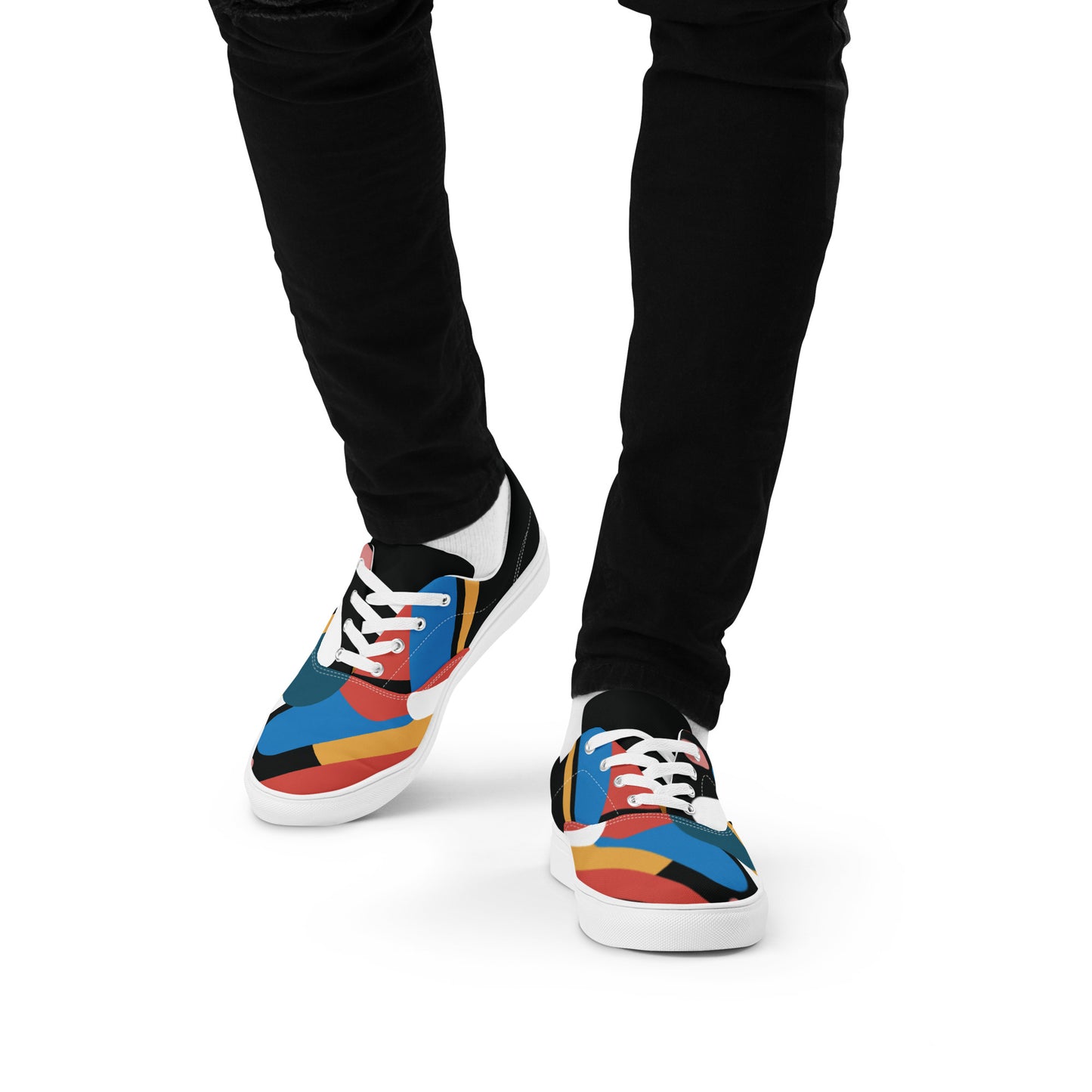 LIGHT STREAK Men’s Lace-Up Canvas Shoes