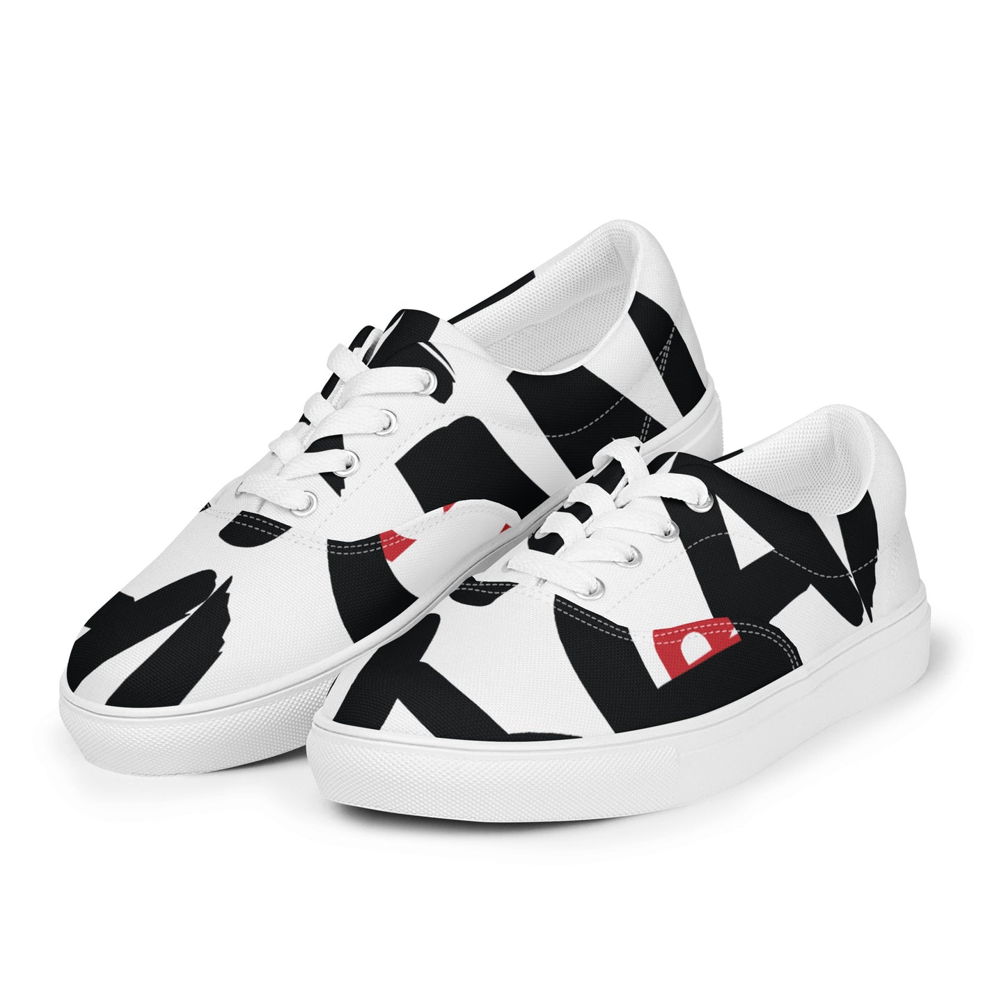 AFRICAN SAMURAI Men’s Lace-Up Canvas Shoes