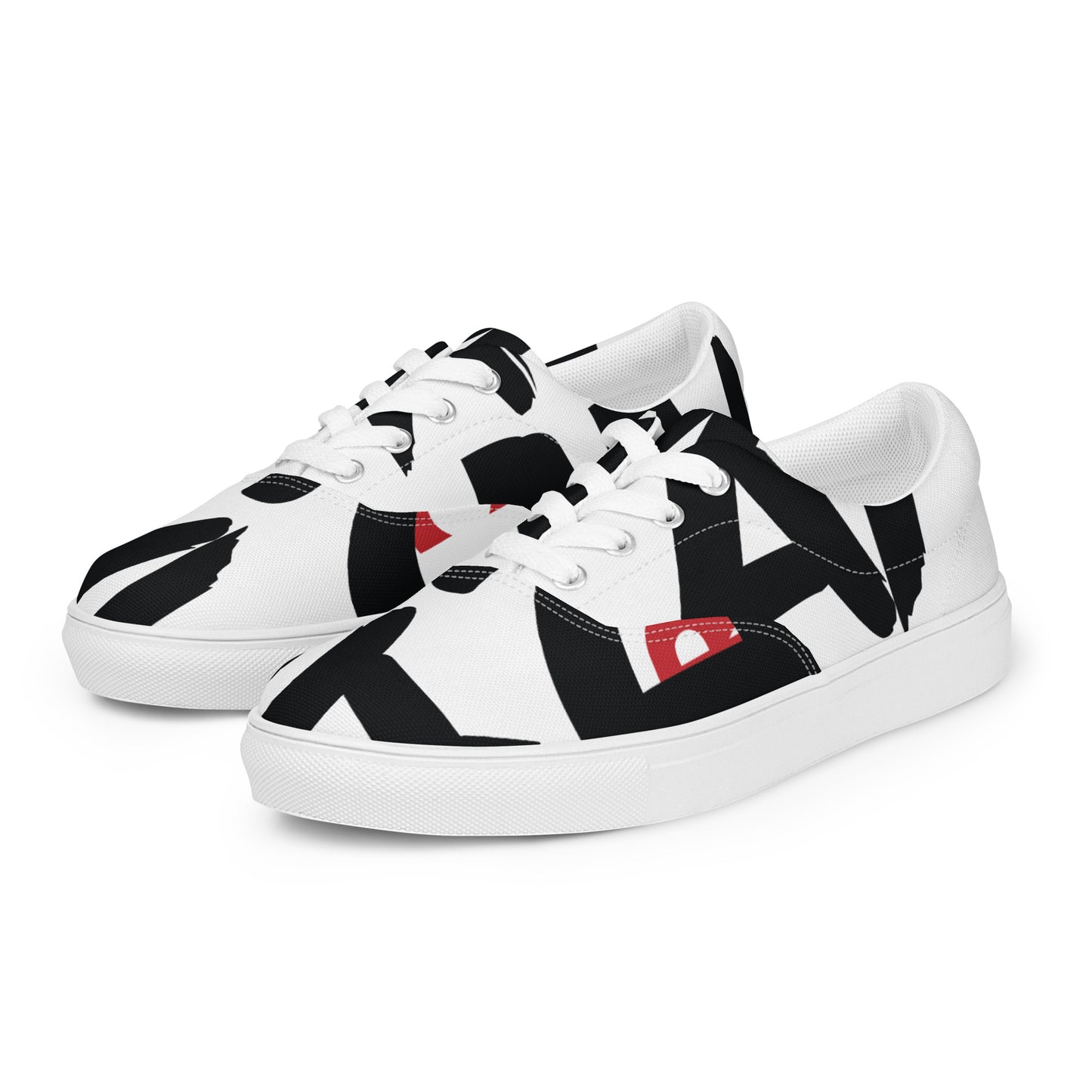 AFRICAN SAMURAI Men’s Lace-Up Canvas Shoes