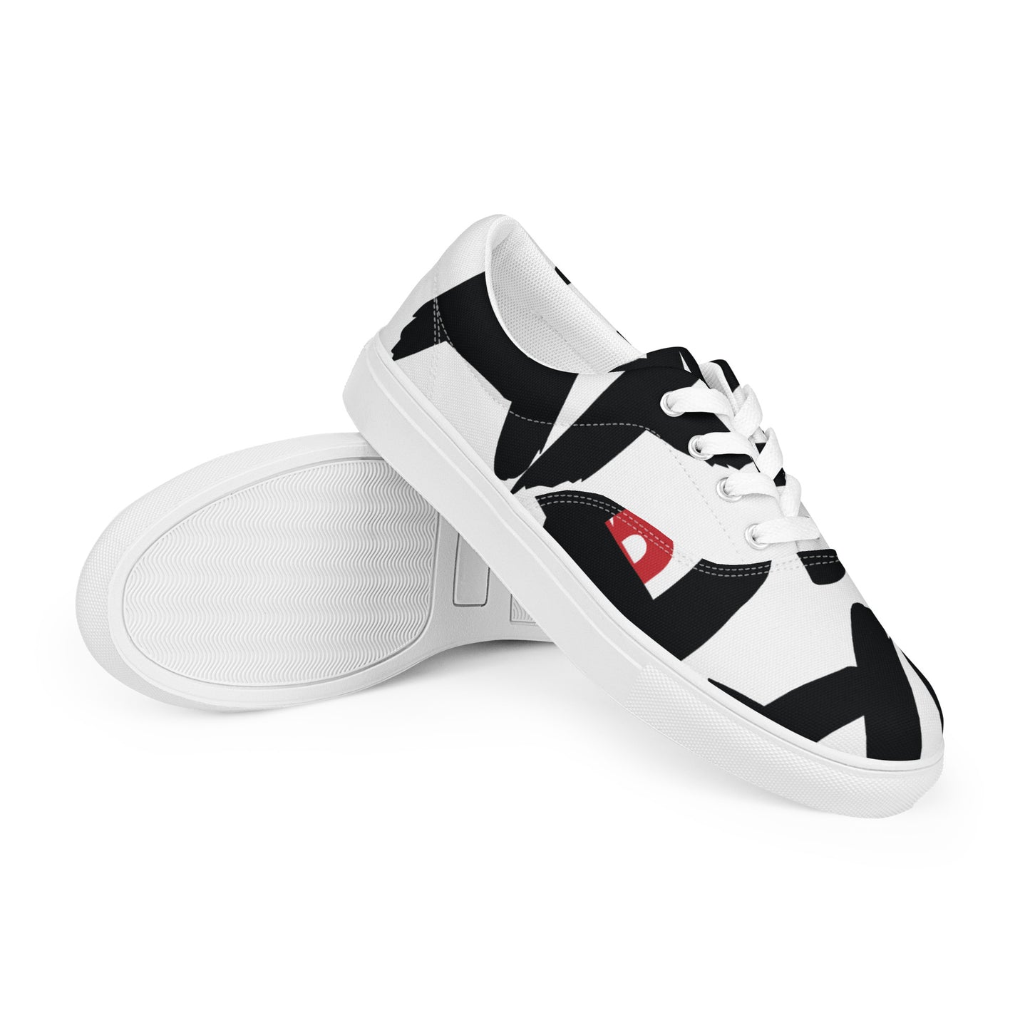AFRICAN SAMURAI Men’s Lace-Up Canvas Shoes
