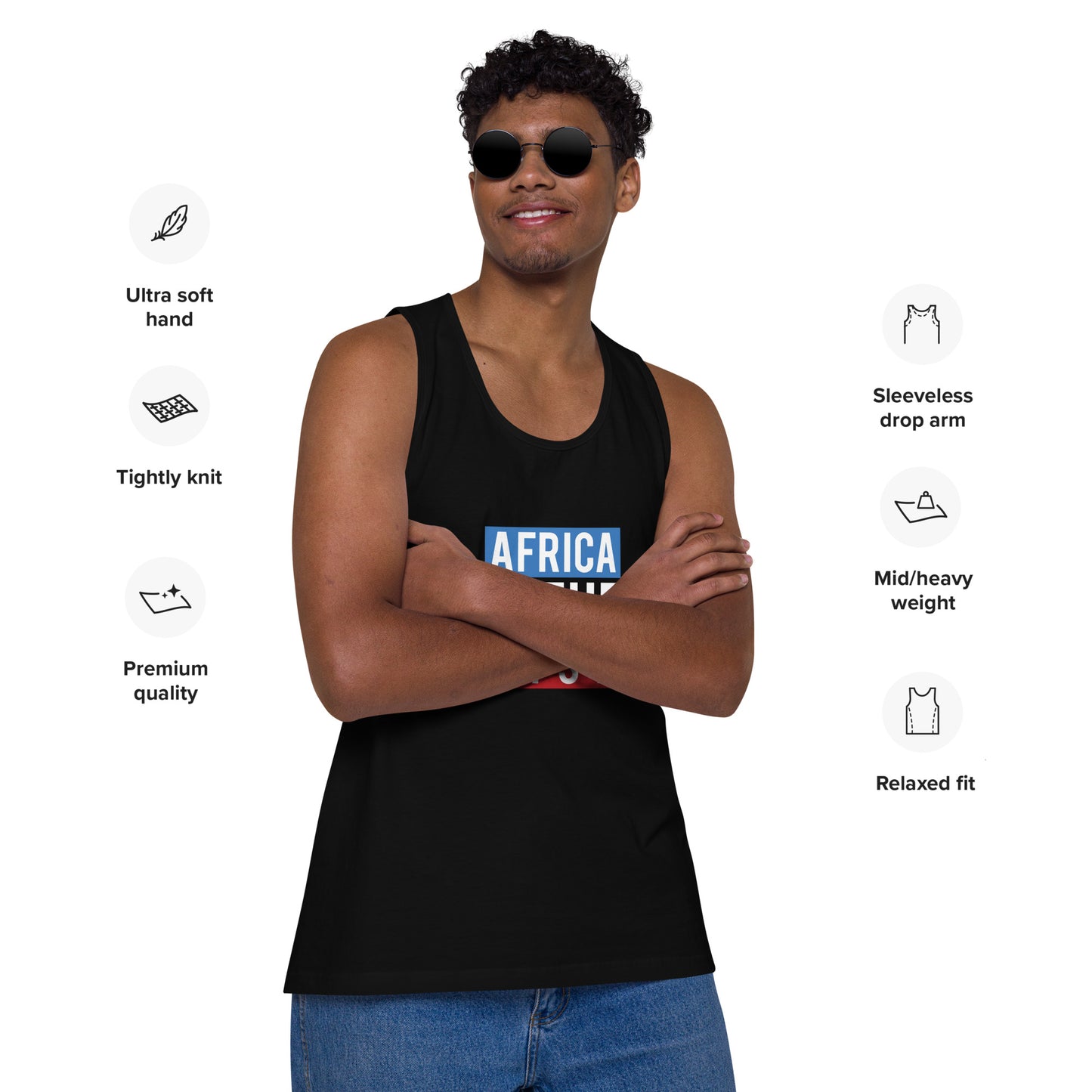 AFRICA ON THE RISE Premium Tank Top