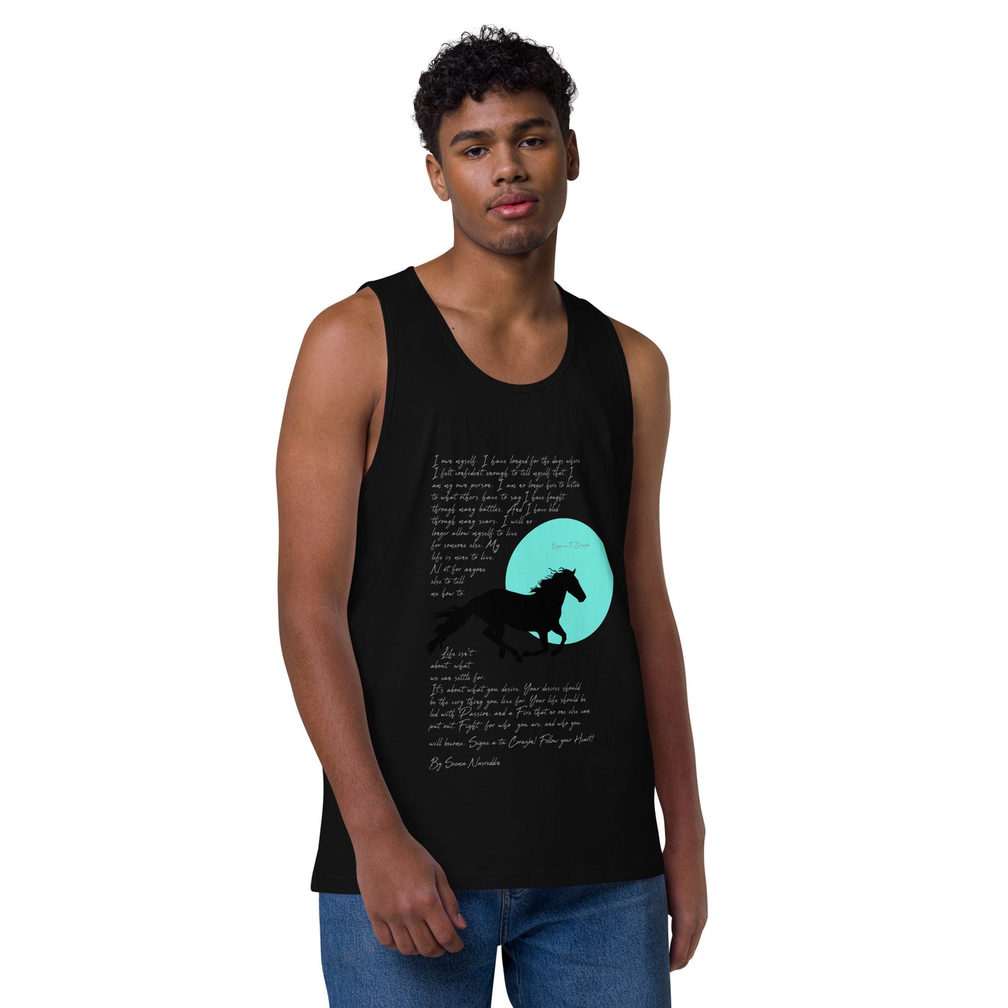 SIGUE A TU CORAZON (Follow Your Heart) Premium Tank Top