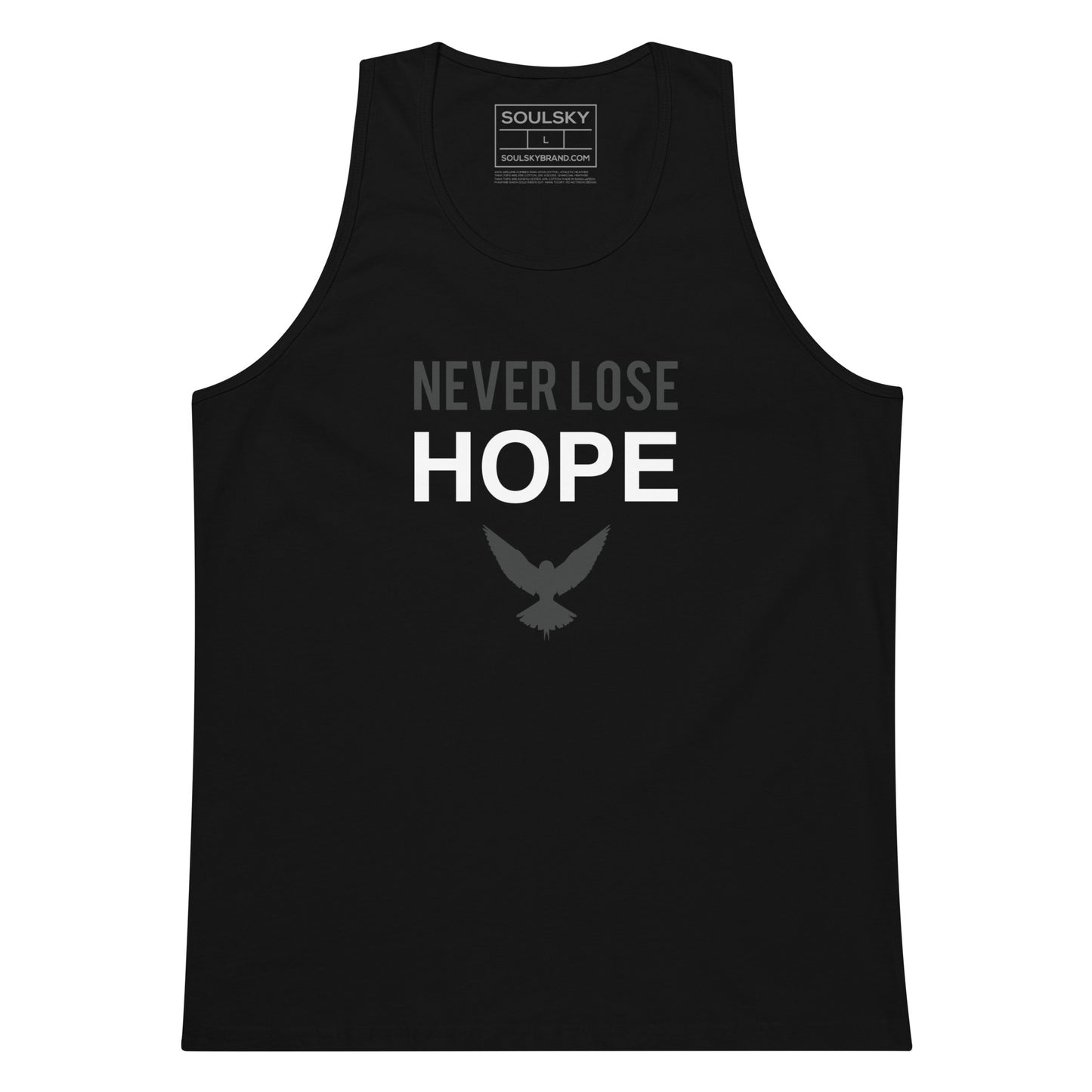 NEVER LOSE HOPE Premium Tank Top (Gray)