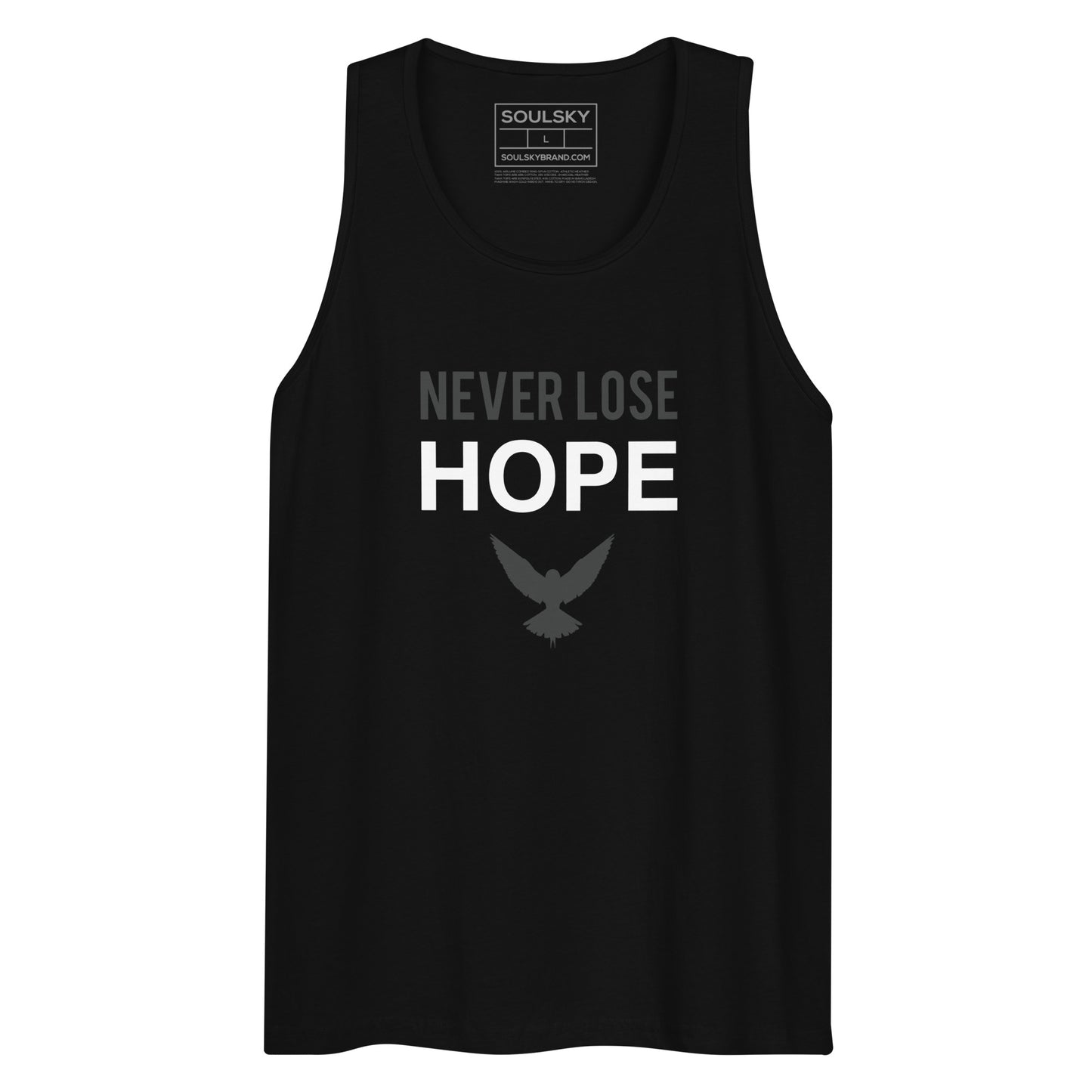 NEVER LOSE HOPE Premium Tank Top (Gray)