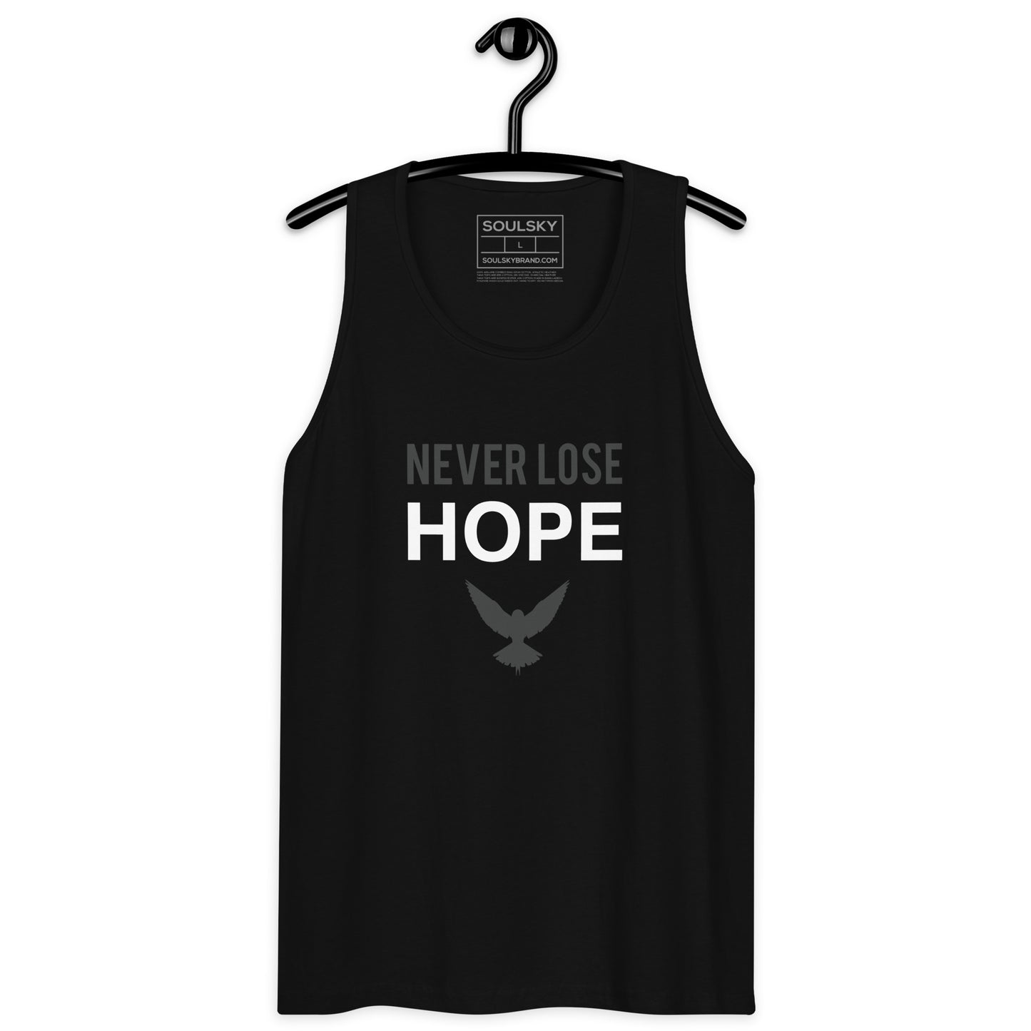 NEVER LOSE HOPE Premium Tank Top (Gray)