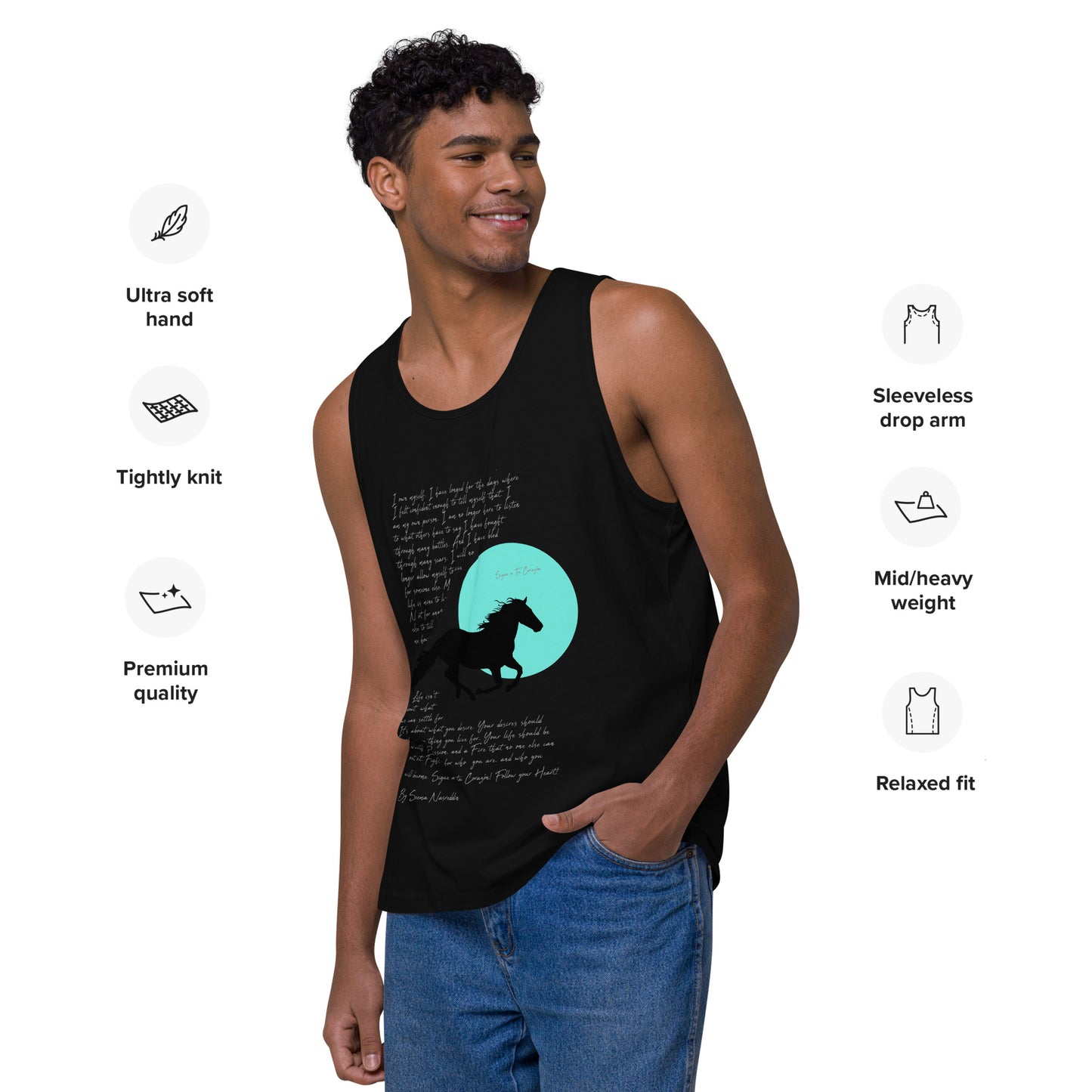 SIGUE A TU CORAZON (Follow Your Heart) Premium Tank Top