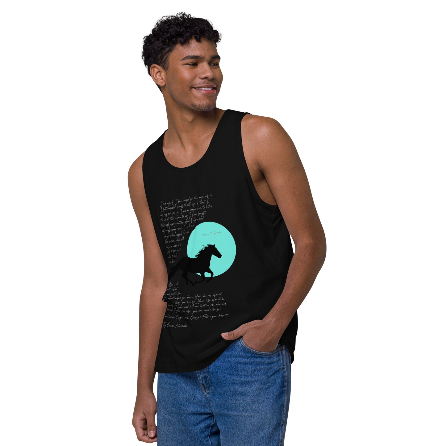 SIGUE A TU CORAZON (Follow Your Heart) Premium Tank Top