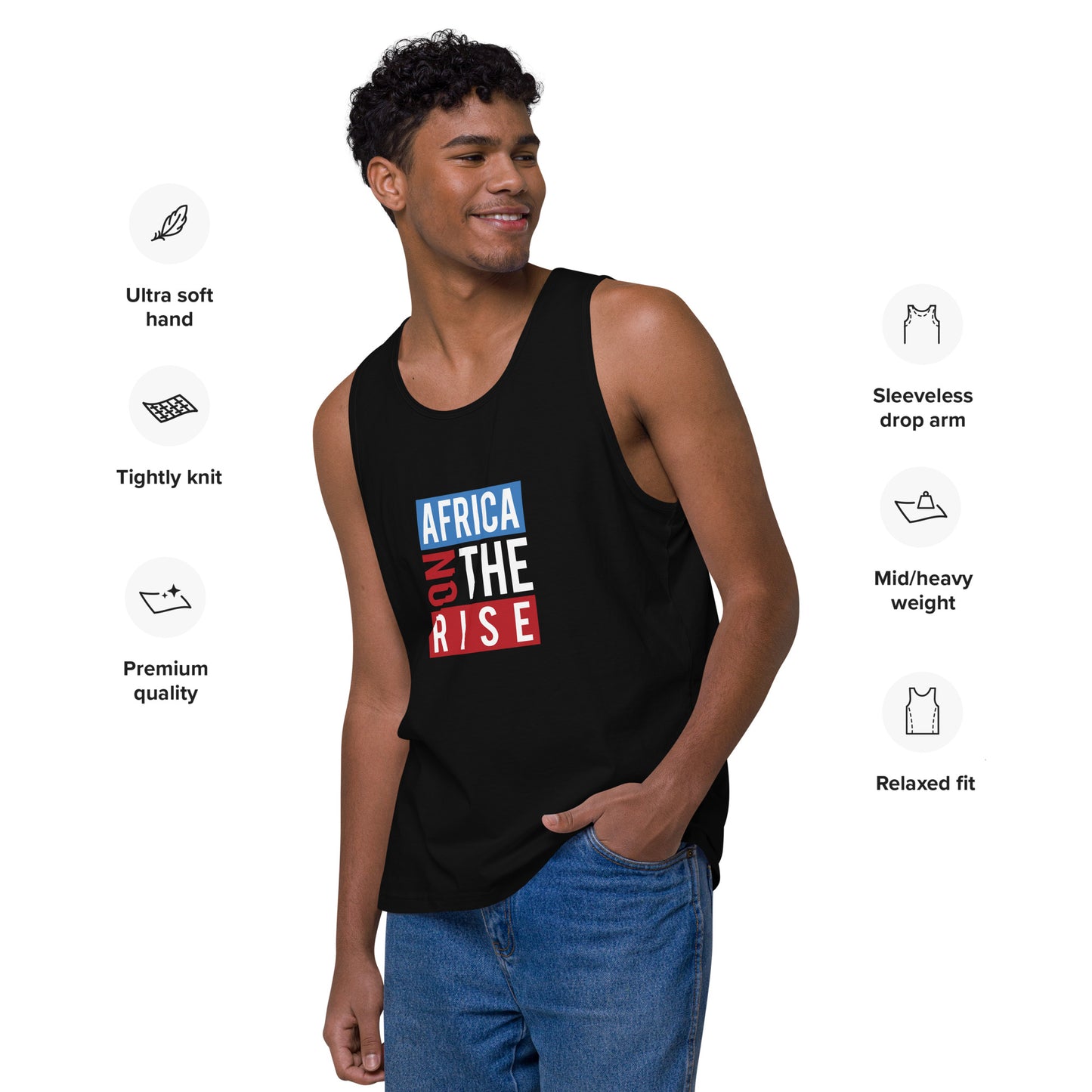 AFRICA ON THE RISE Premium Tank Top
