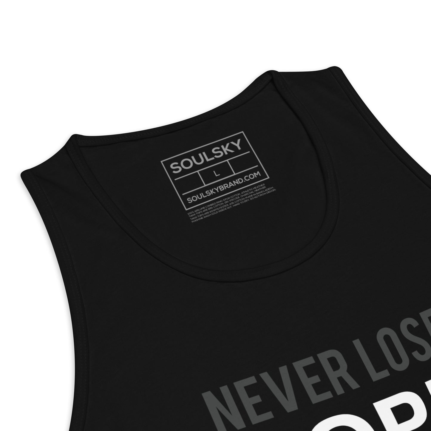 NEVER LOSE HOPE Premium Tank Top (Gray)