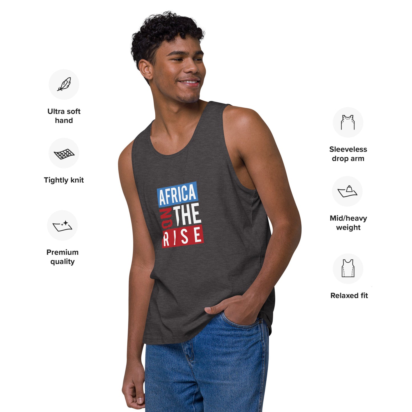 AFRICA ON THE RISE Premium Tank Top